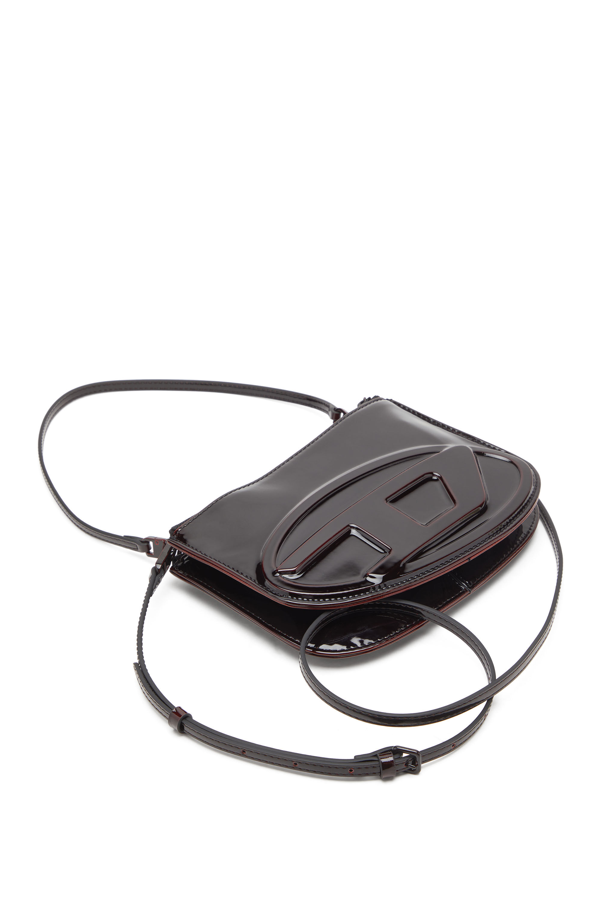 Diesel - 1DR TWIN, Damen 1DR Twin-Doppelbeutel-Schultertasche aus flüssigem PU in Burgunderrot - 2