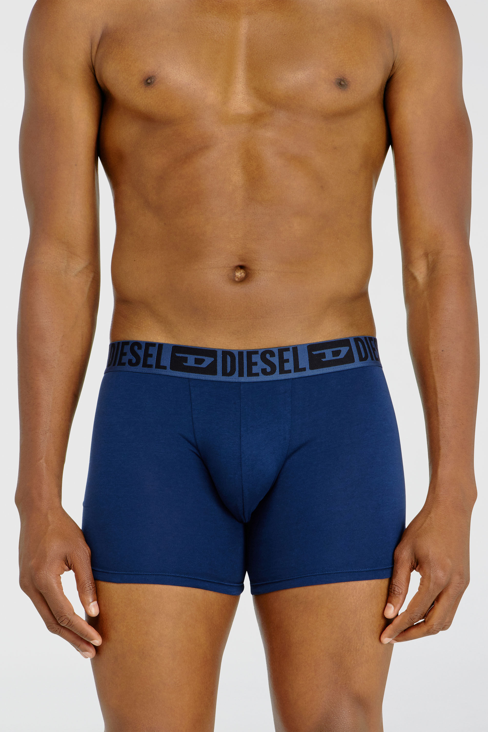 Diesel - SEBASTIAN-D-CORE-3PACK, Set da tre boxer lungo in cotone stretch Uomo in Multicolor - 3
