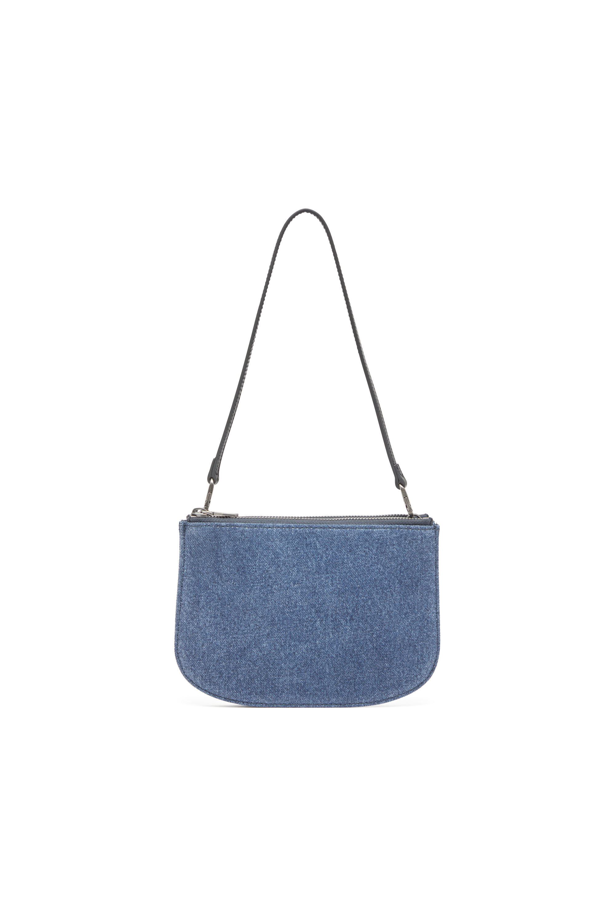 Diesel - 1DR TWIN, Sac à bandoulière à double poche en denim solarisé Femme in Bleu - 3