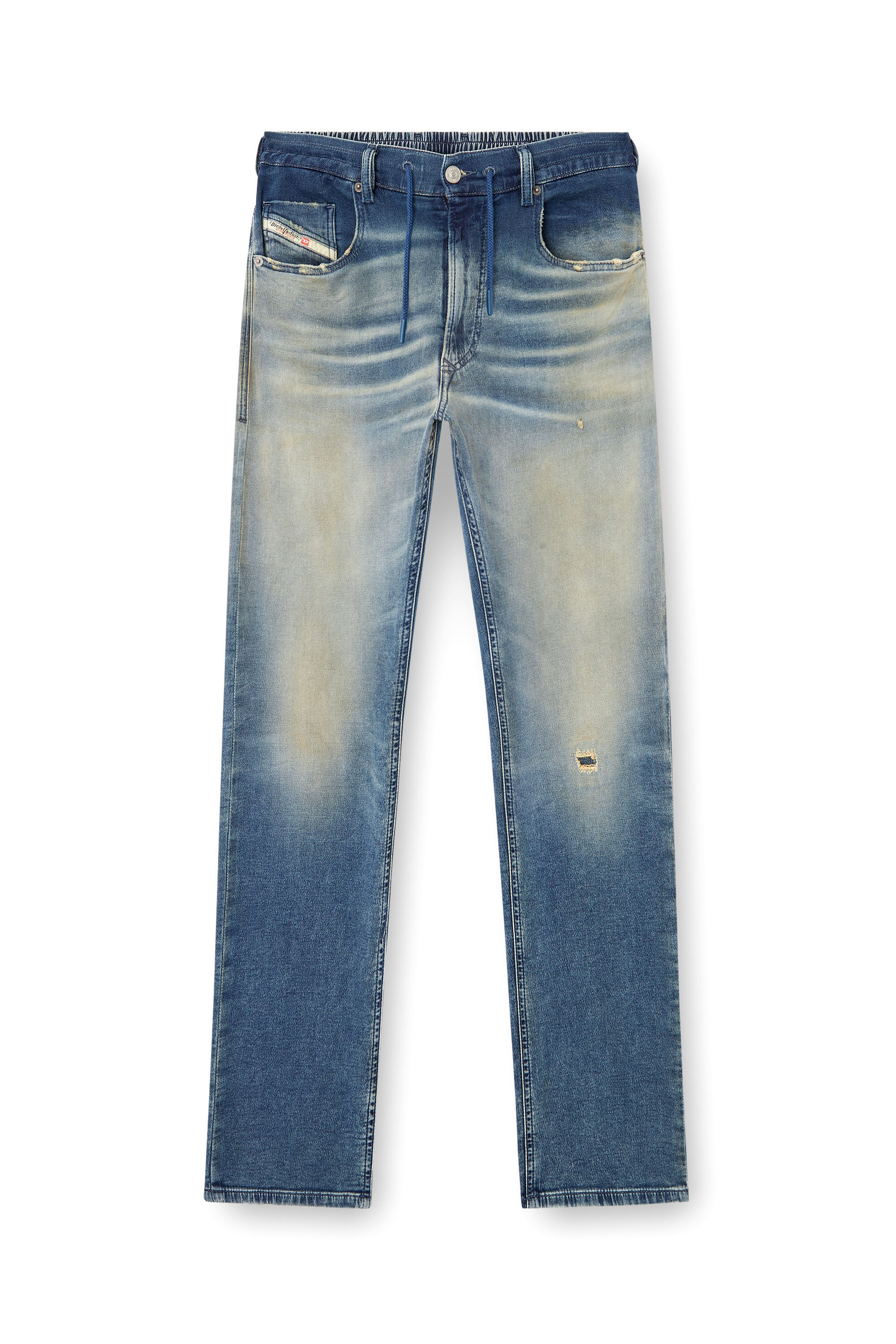 Diesel - Regular 2030 D-Krooley Joggjeans® 068PQ Homme, Bleu moyen - Image 2