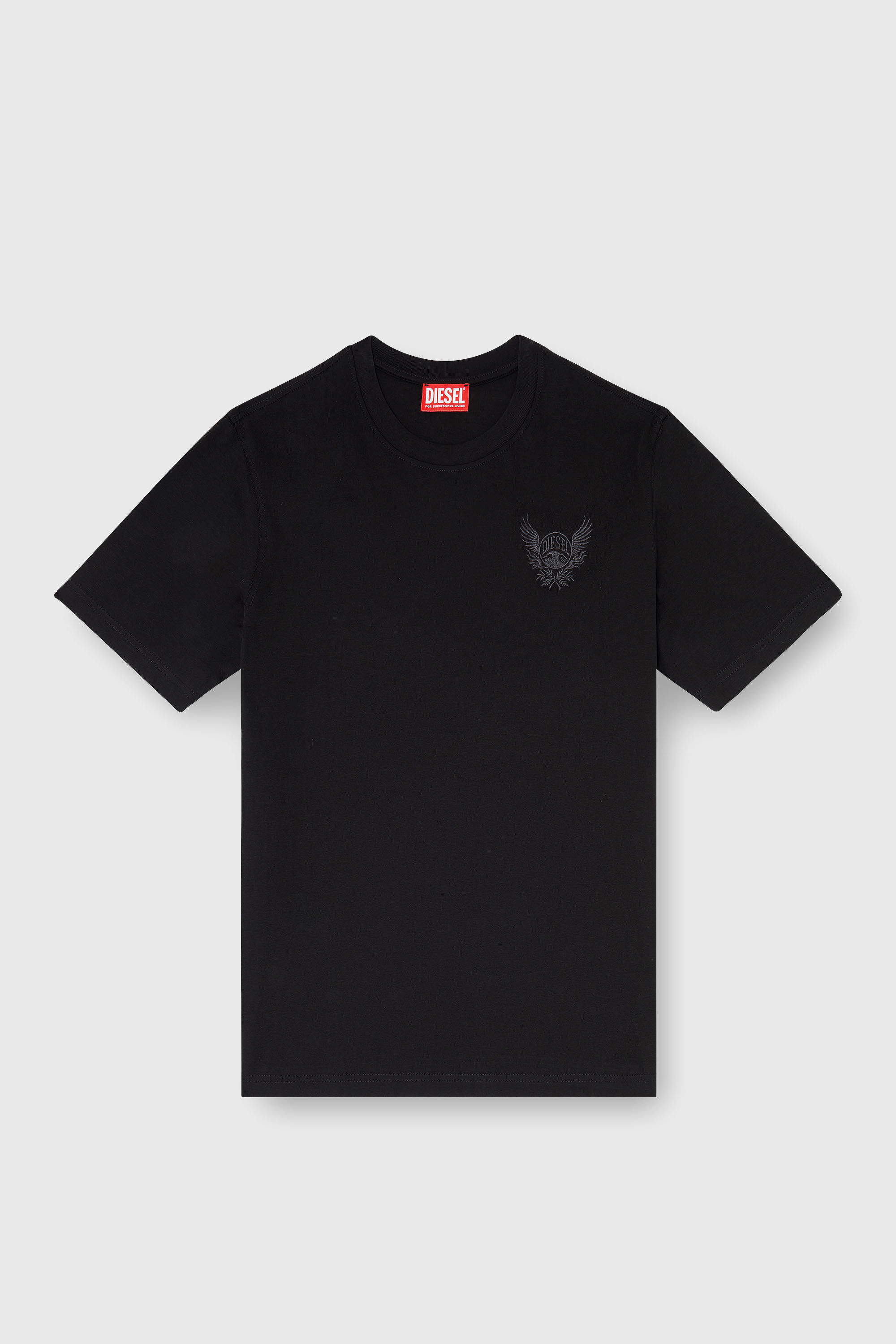 Diesel - T-ADJUST-AA8, Herren Baumwoll-T-Shirt mit Logo-Motiv auf der Brust in Schwarz - 2