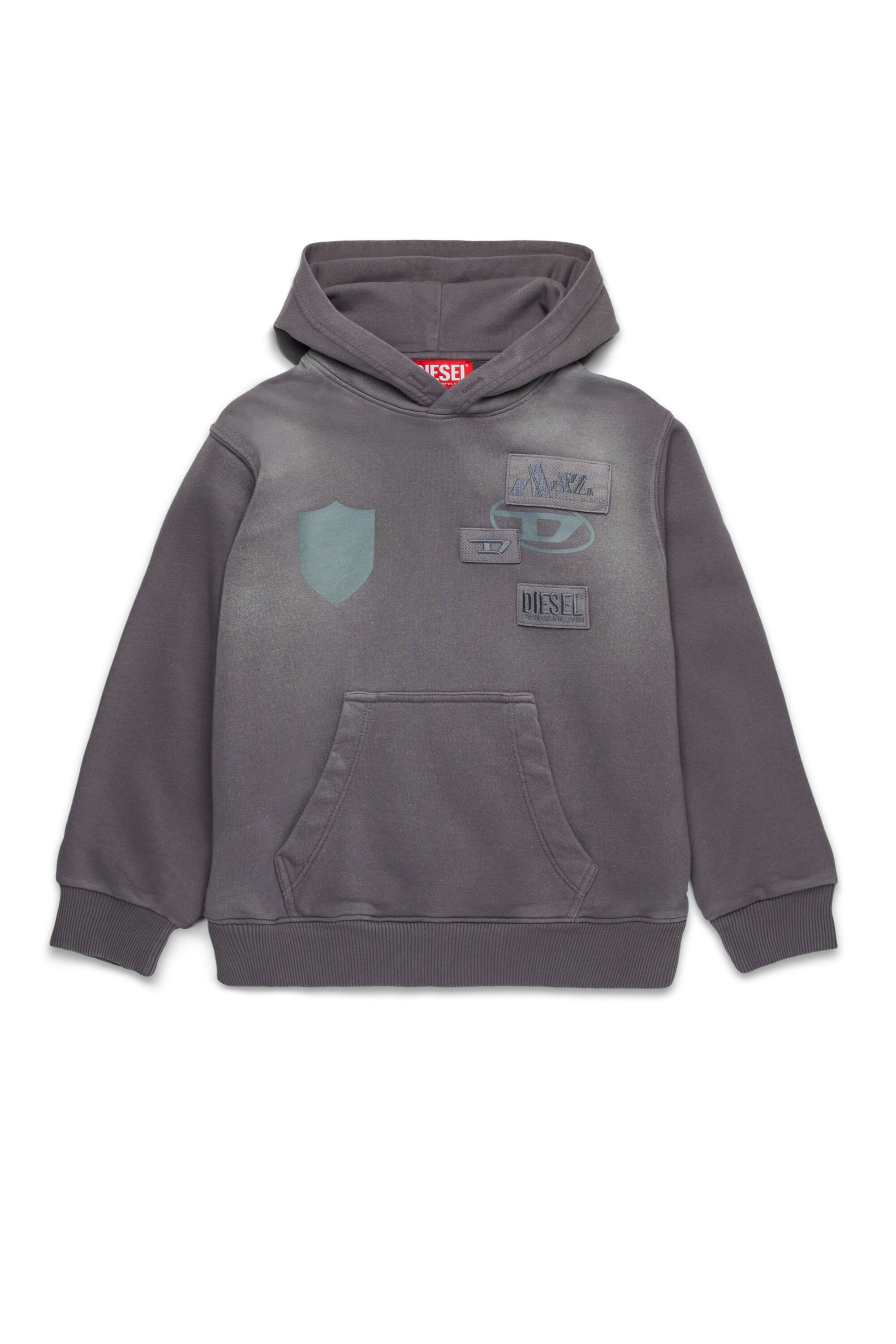 Diesel - SMACCYHOOD OVER, Grigio - Image 1