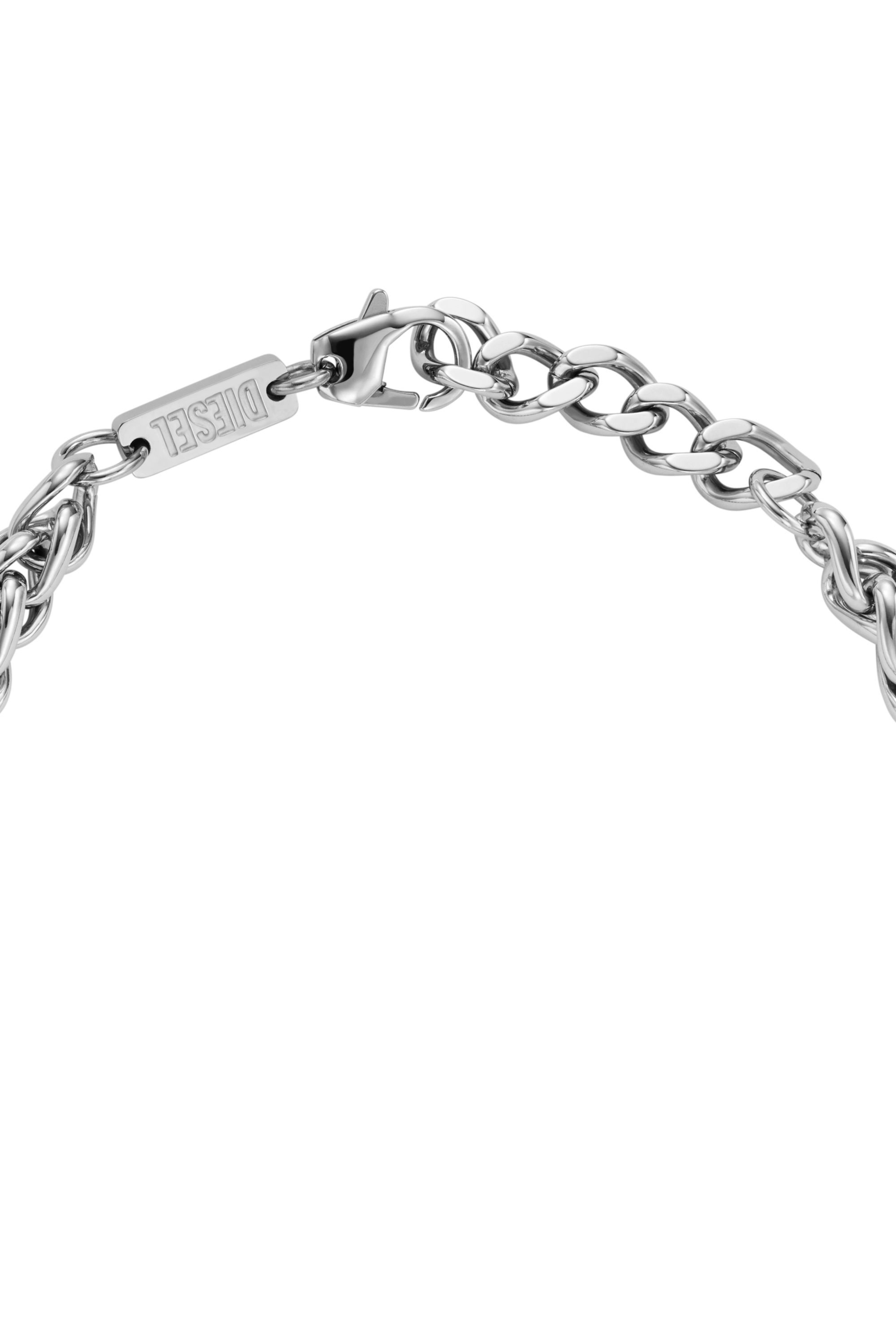 Diesel - DX1445, Bracelet chaîne en acier inoxydable Mixte in Gris argenté - 2