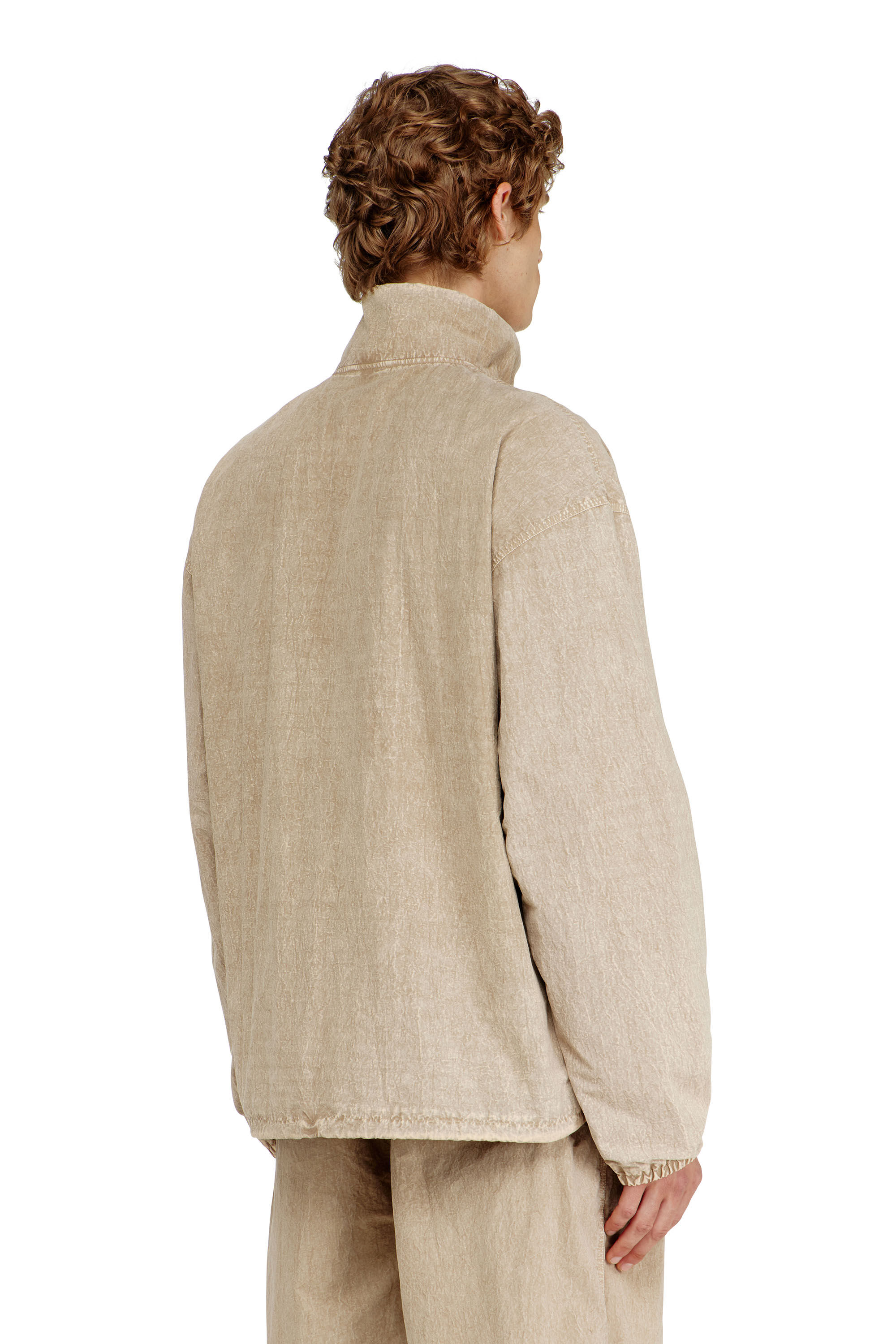 Diesel - J-CORSE-PLBH, Herren Jacke aus taslan mit spezieller Beschichtung in Beige - 4