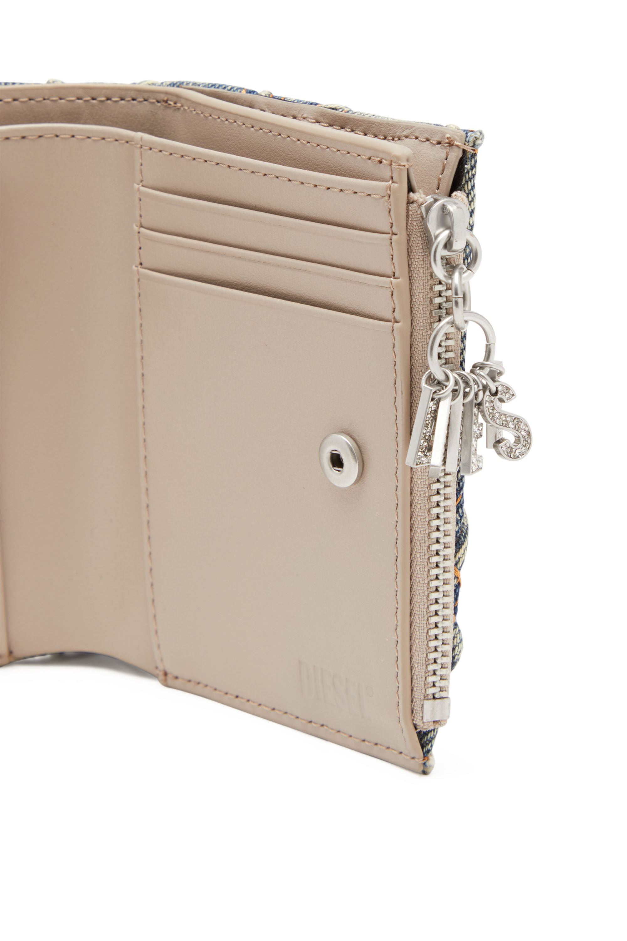 Diesel - CHARM D- BI FOLD ZIP II, Blu - Image 4