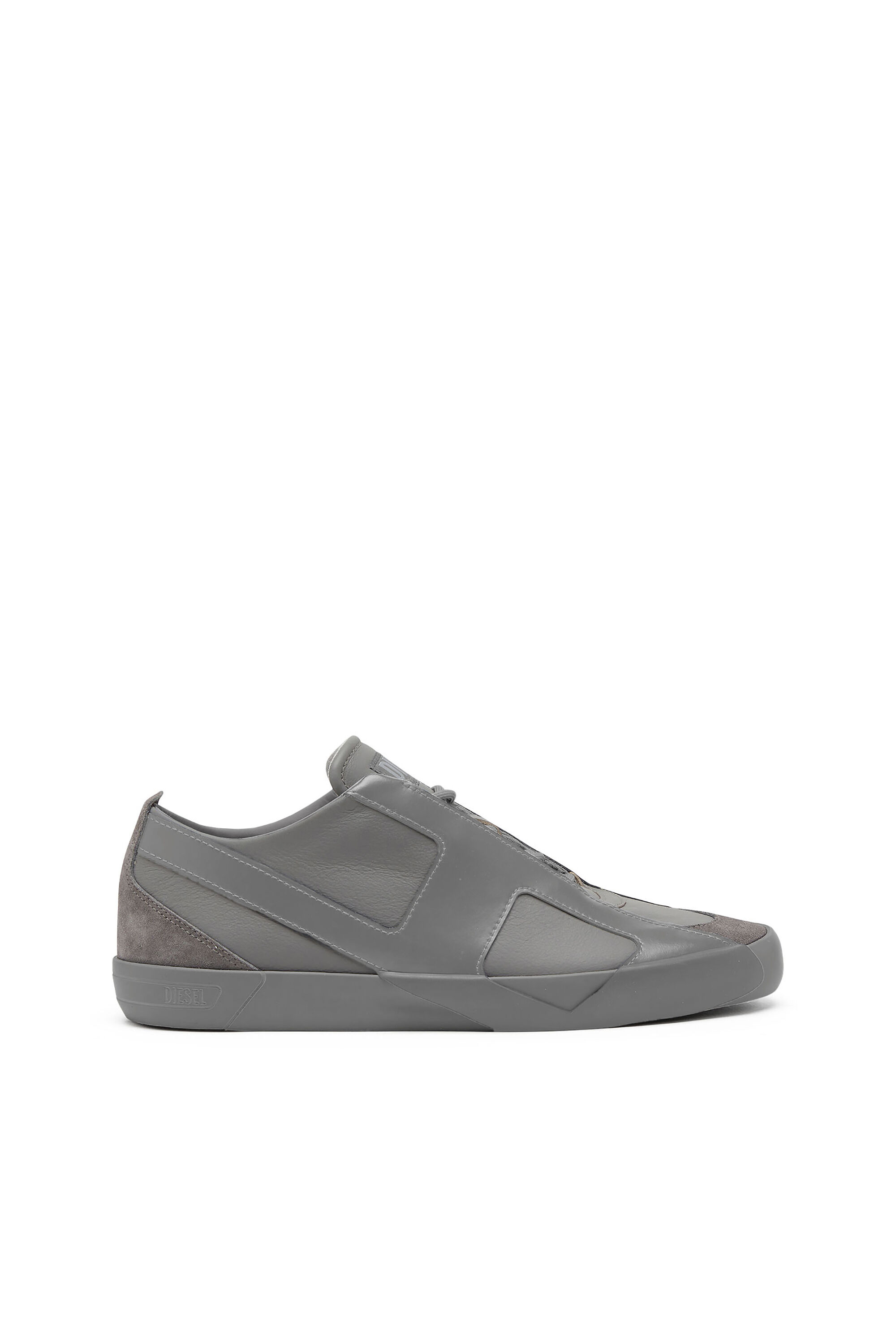 Diesel - S-SLANTE-D LOW, Herren S-Slante-D-Sneaker aus Wildleder und Leder mit D-Logo in Grau - 1