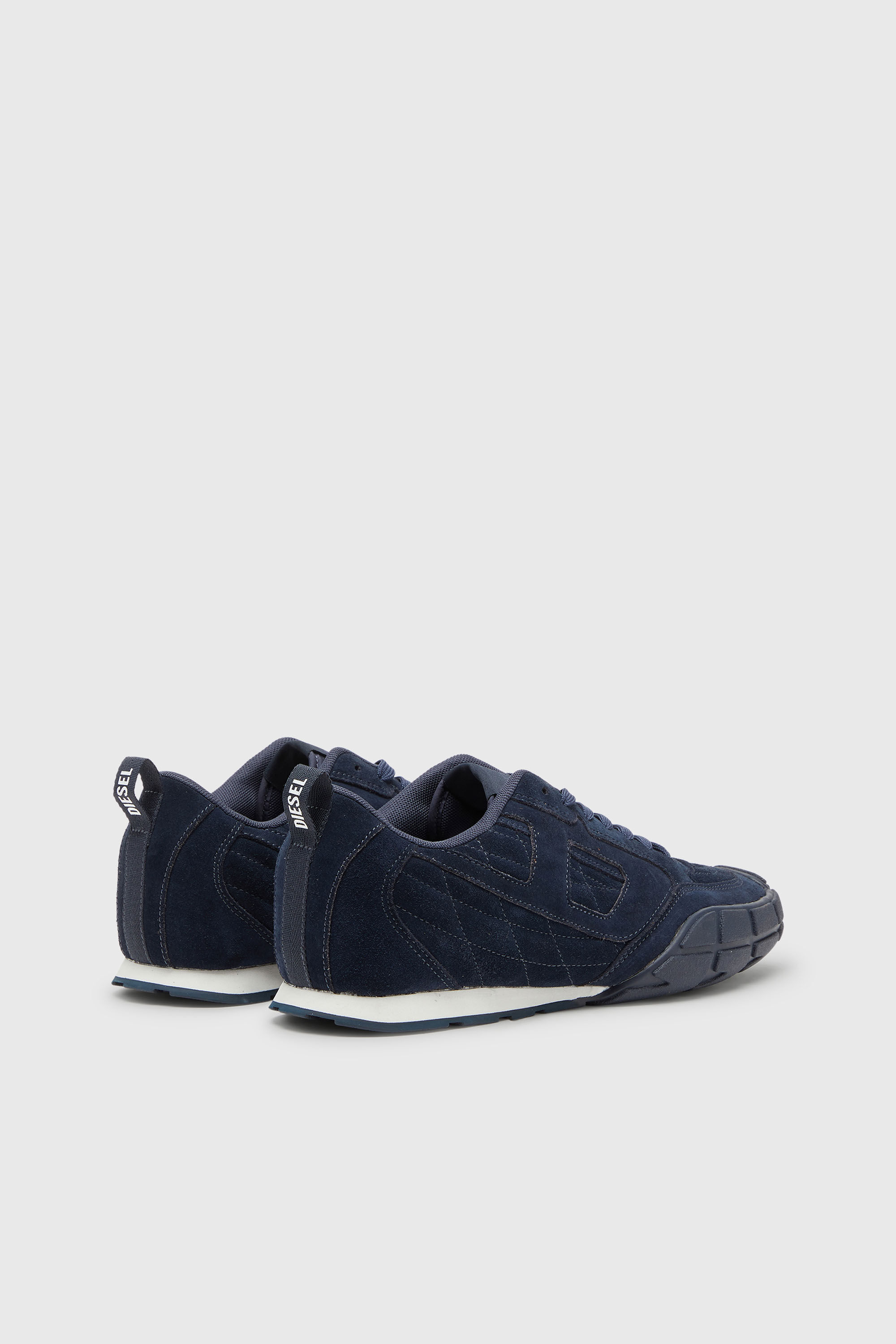 Diesel - S-PAGODHA LOW, S-Pagodha-Sneaker in suede trapuntato Uomo in Blu - 3