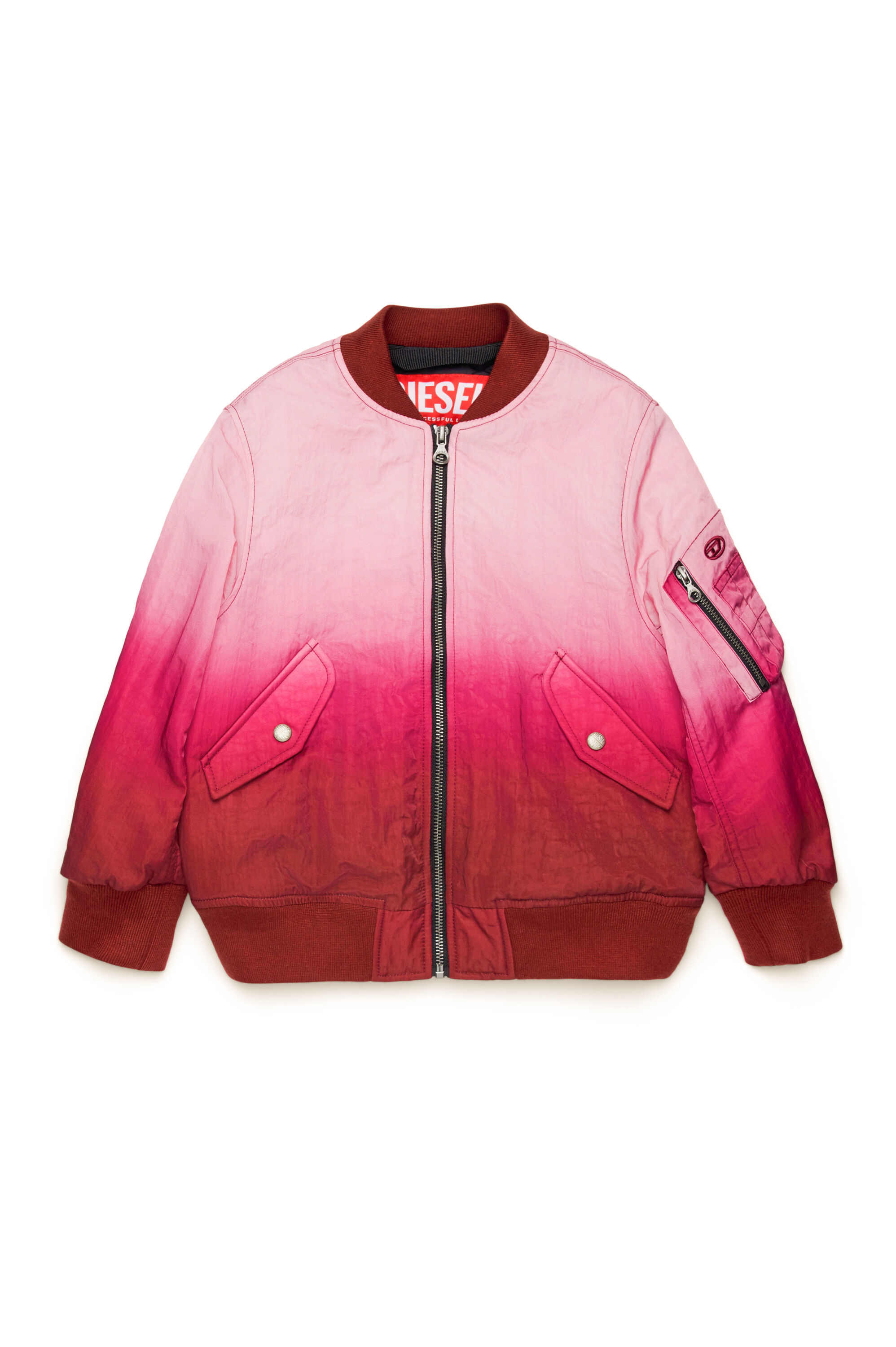 Diesel - JCOMMON, Unisex Bomber jacket in dégradé nylon in Pink - Image 1