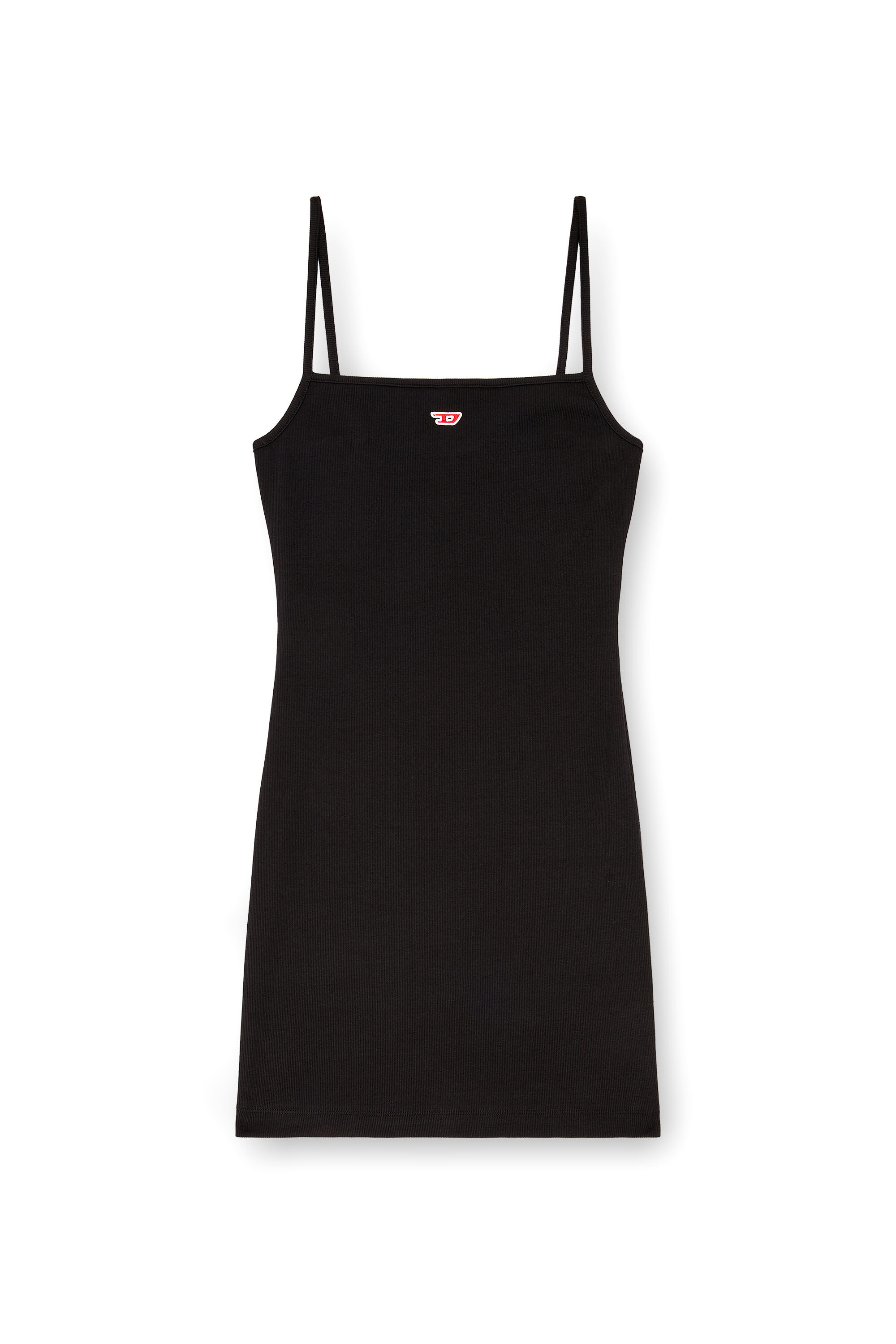 Diesel - D-HOPY-D, Robe nuisette courte avec logo D Femme in Noir - 2