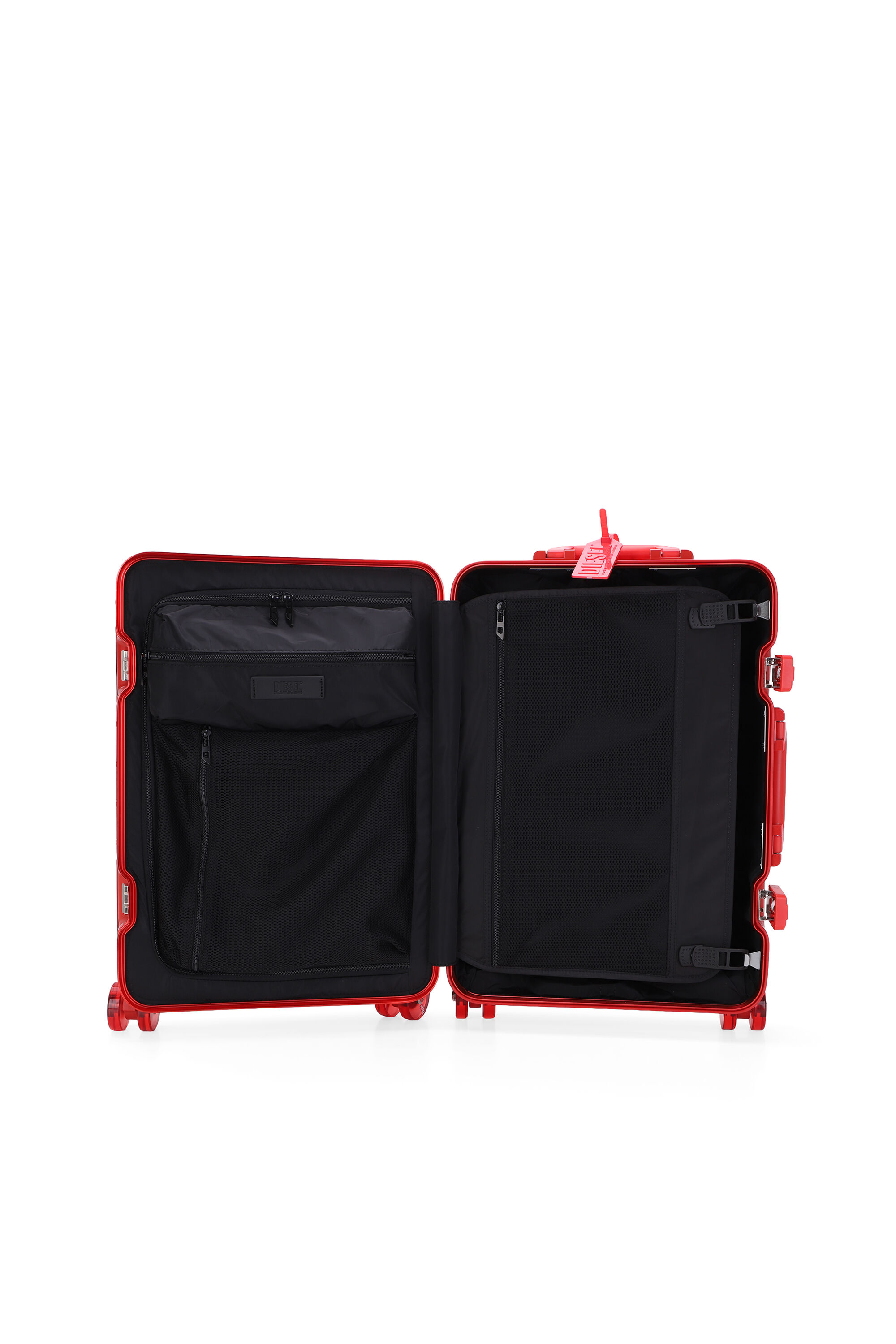 Diesel - DIESEL ALUMINUM TROLLEY- DSL002, Valise en aluminium taille S Mixte in Rouge - 3