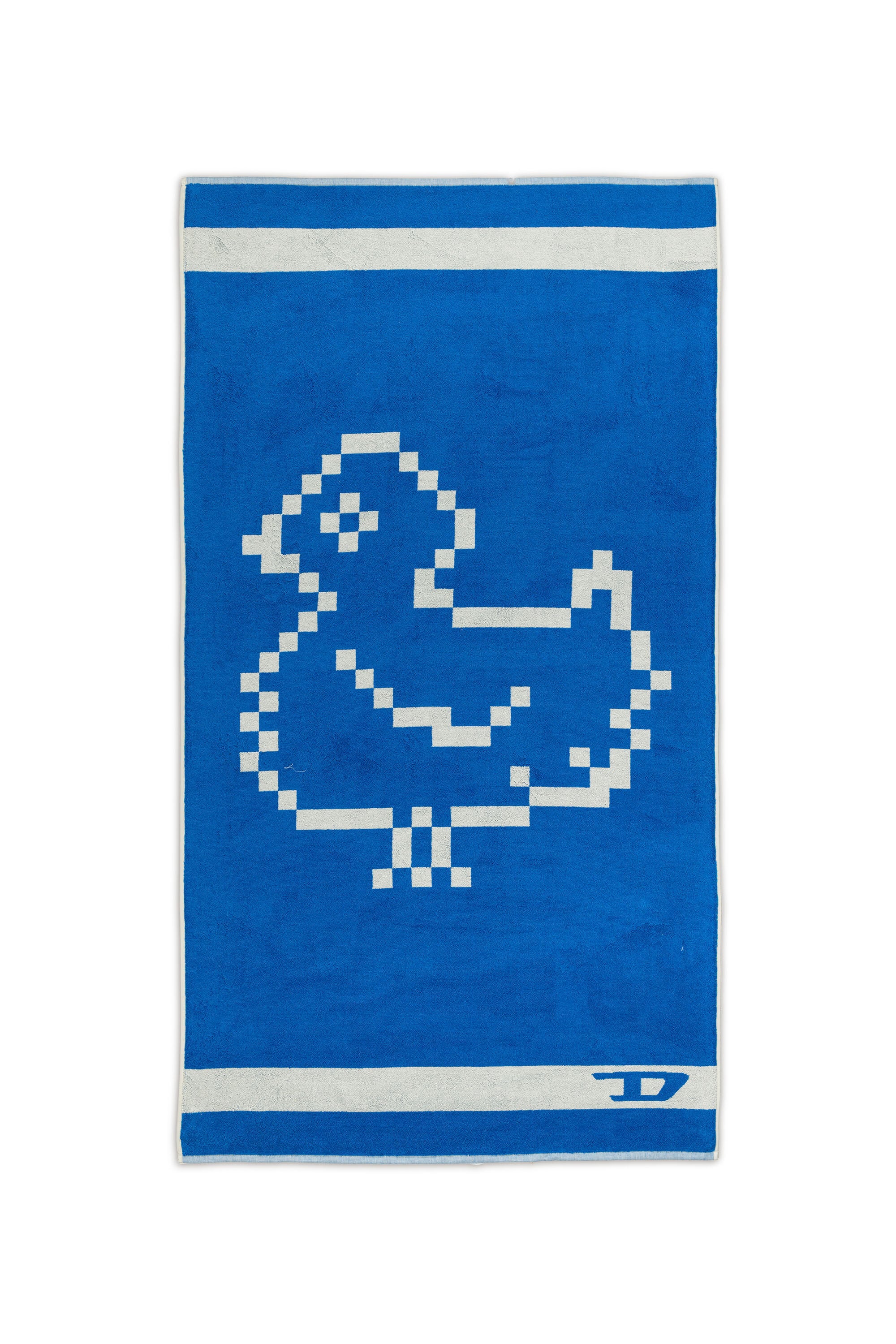 Diesel - 1018134  PIXEL TOYS 1 GREY/BLUE TOWEL, Serviette &eacute;ponge 100x180 cm Mixte in Bleu - 1