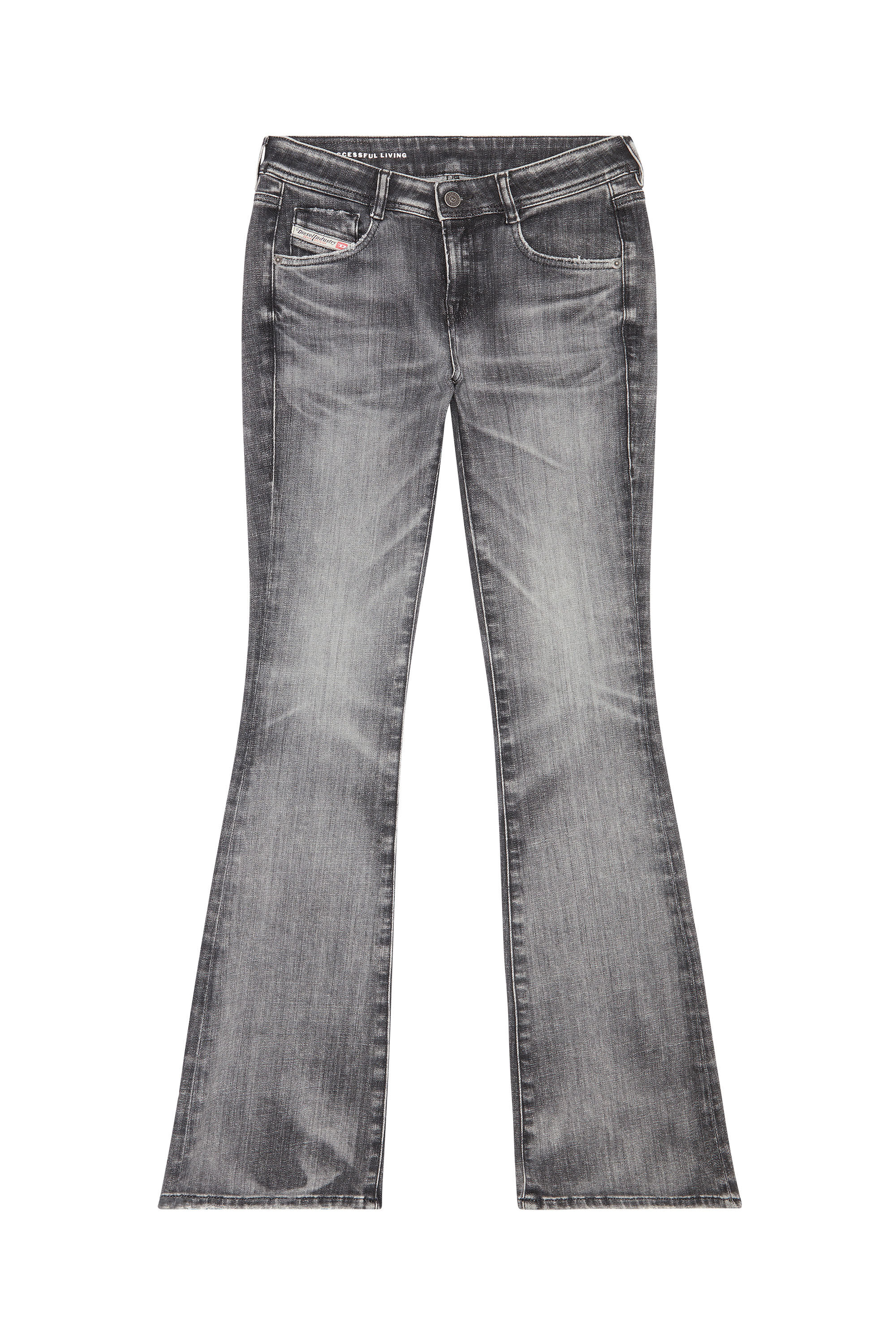Diesel - Bootcut and Flare Jeans 1969 D-Ebbey 09G38, Nero/Grigio scuro - Image 2