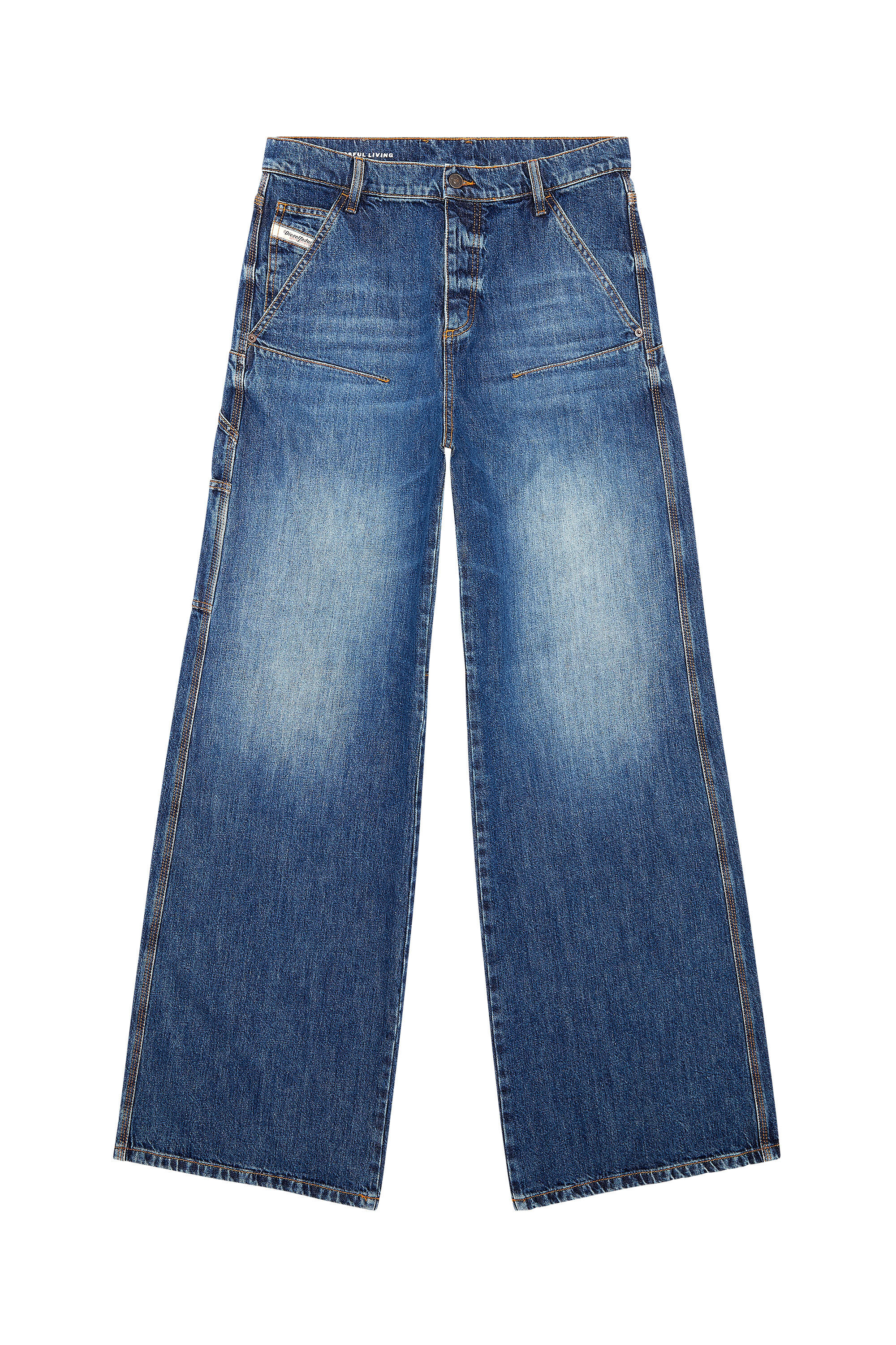 Diesel - Straight Jeans 1996 D-Sire 0HJAW, Bleu Foncé - Image 2