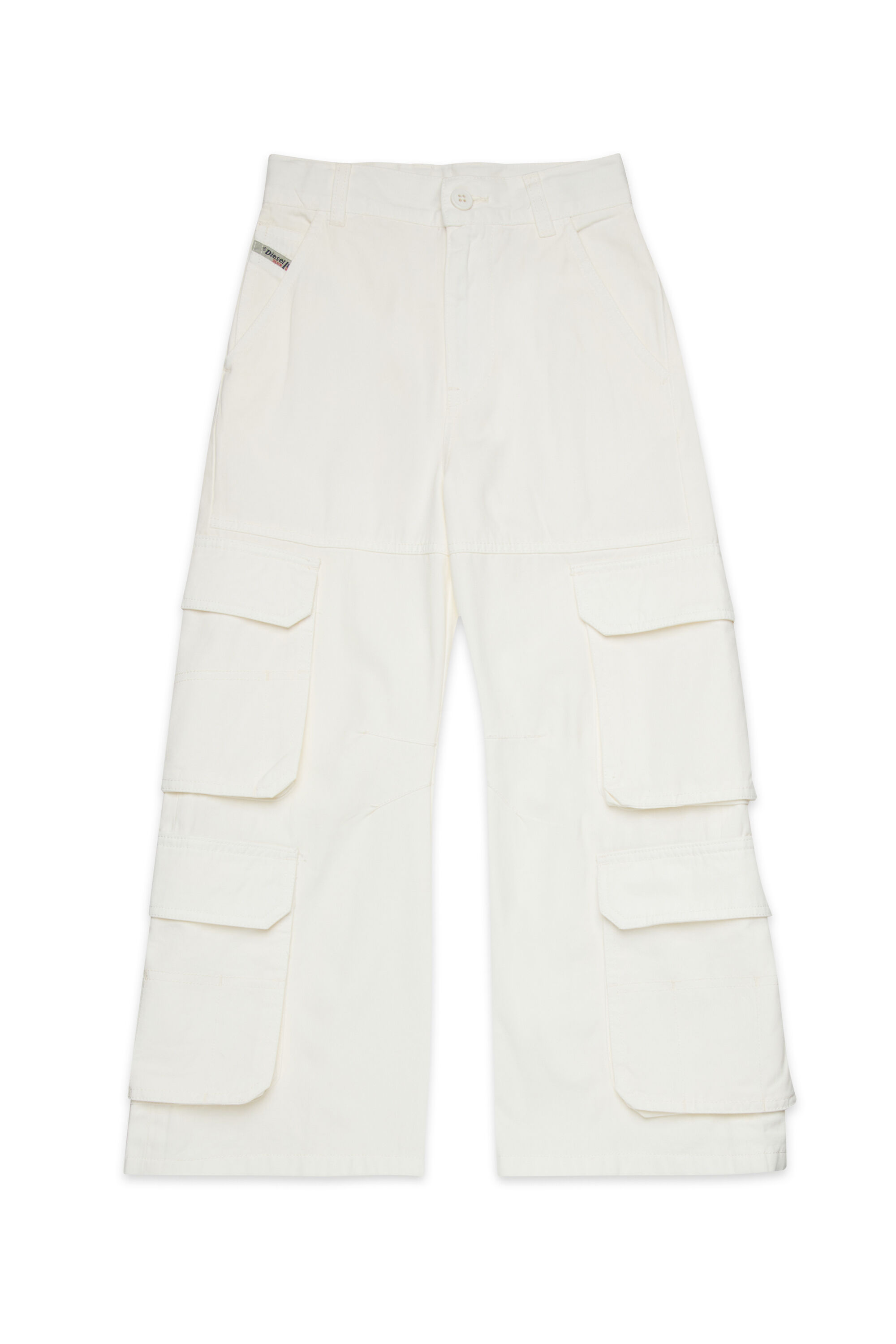 Diesel - PDARGJXCARGO, Pantaloni cargo multitasche Donna in Bianco - 1