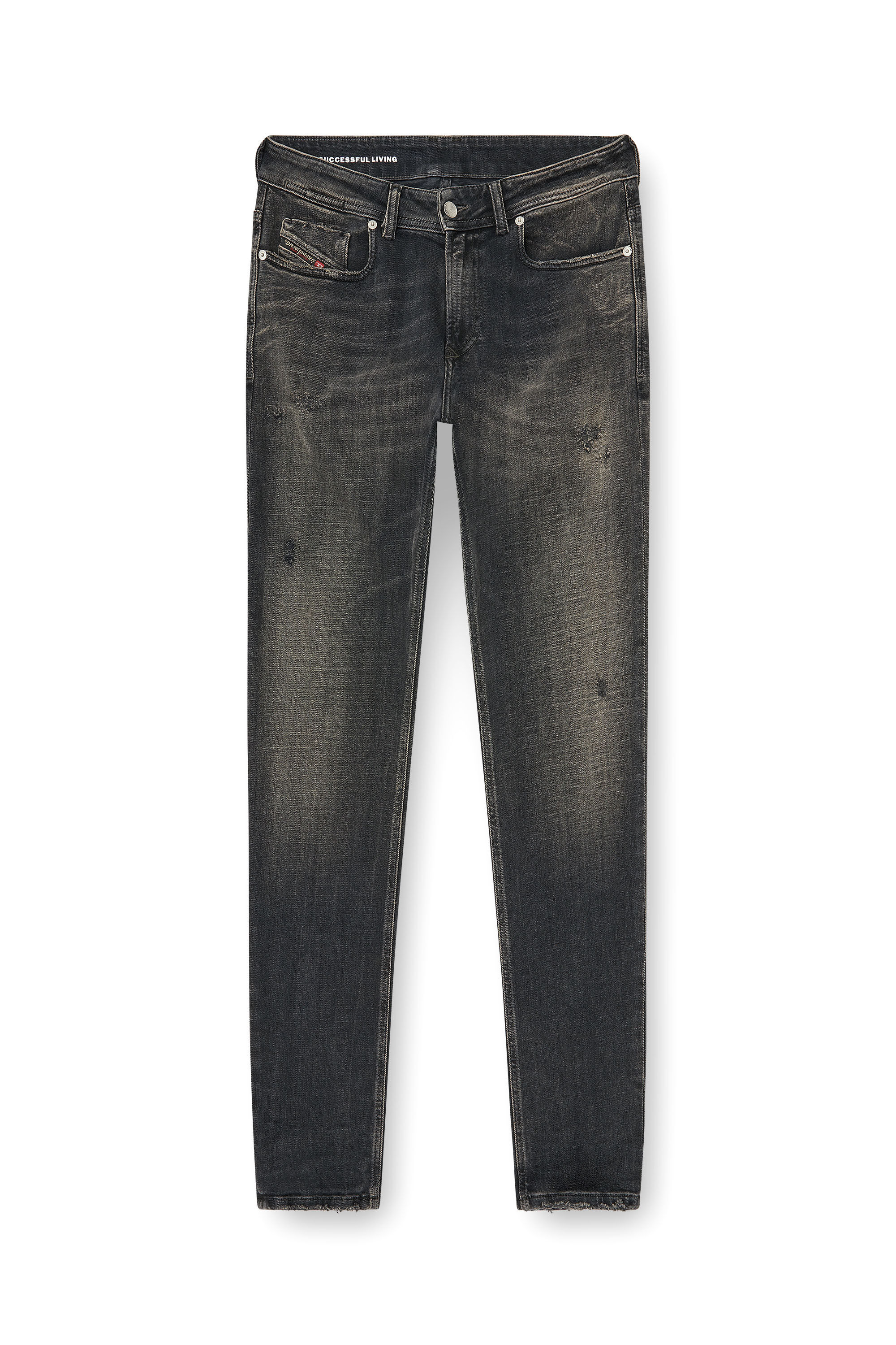 Diesel - Skinny Jeans 1979 Sleenker 09P77 Homme, Noir/Gris fonc&eacute; - Image 6