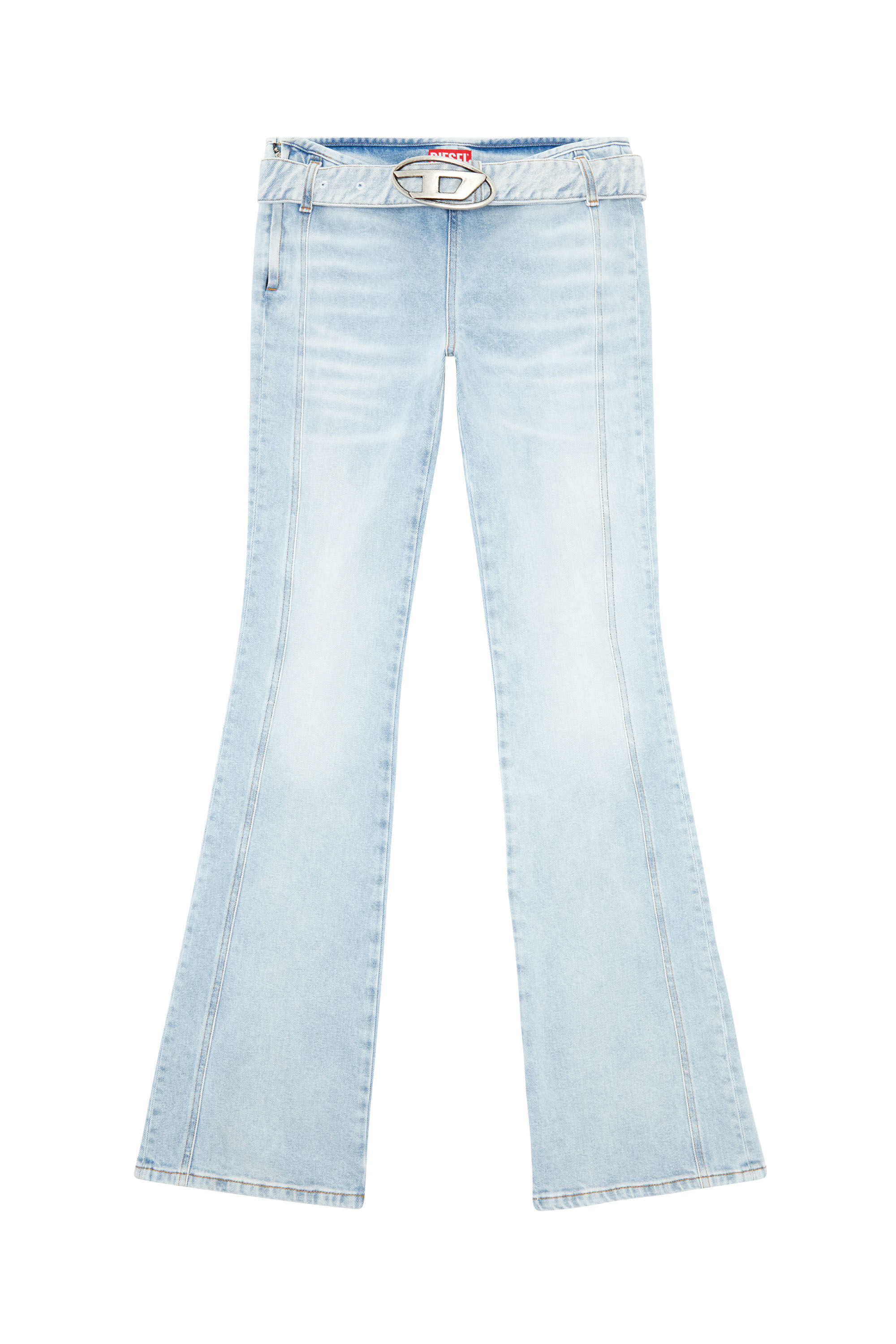 Diesel - Bootcut and Flare Jeans D-Ebbybelt 0JGAA, Bleu Clair - Image 2