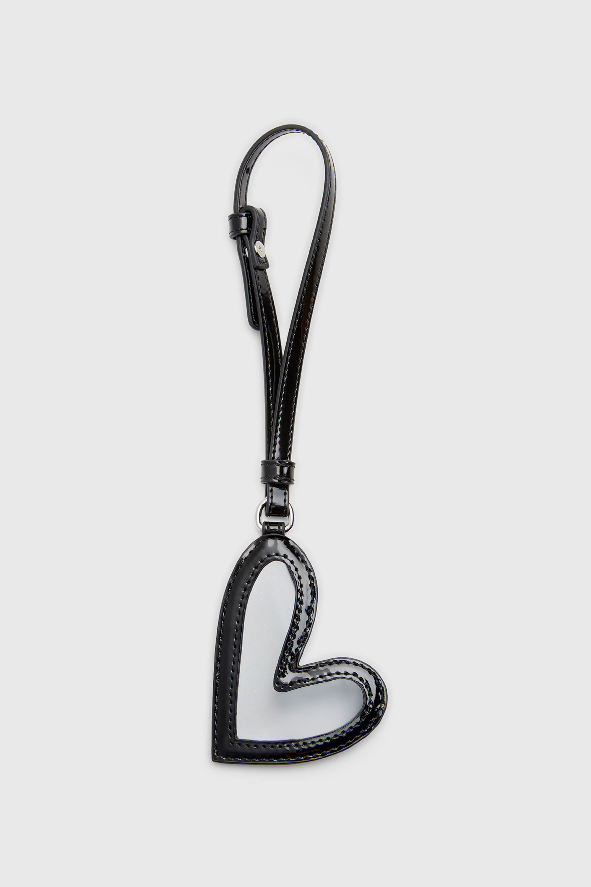 Diesel - PLAY MIRROR, Charm con specchio effetto lucido Donna in Nero - 2