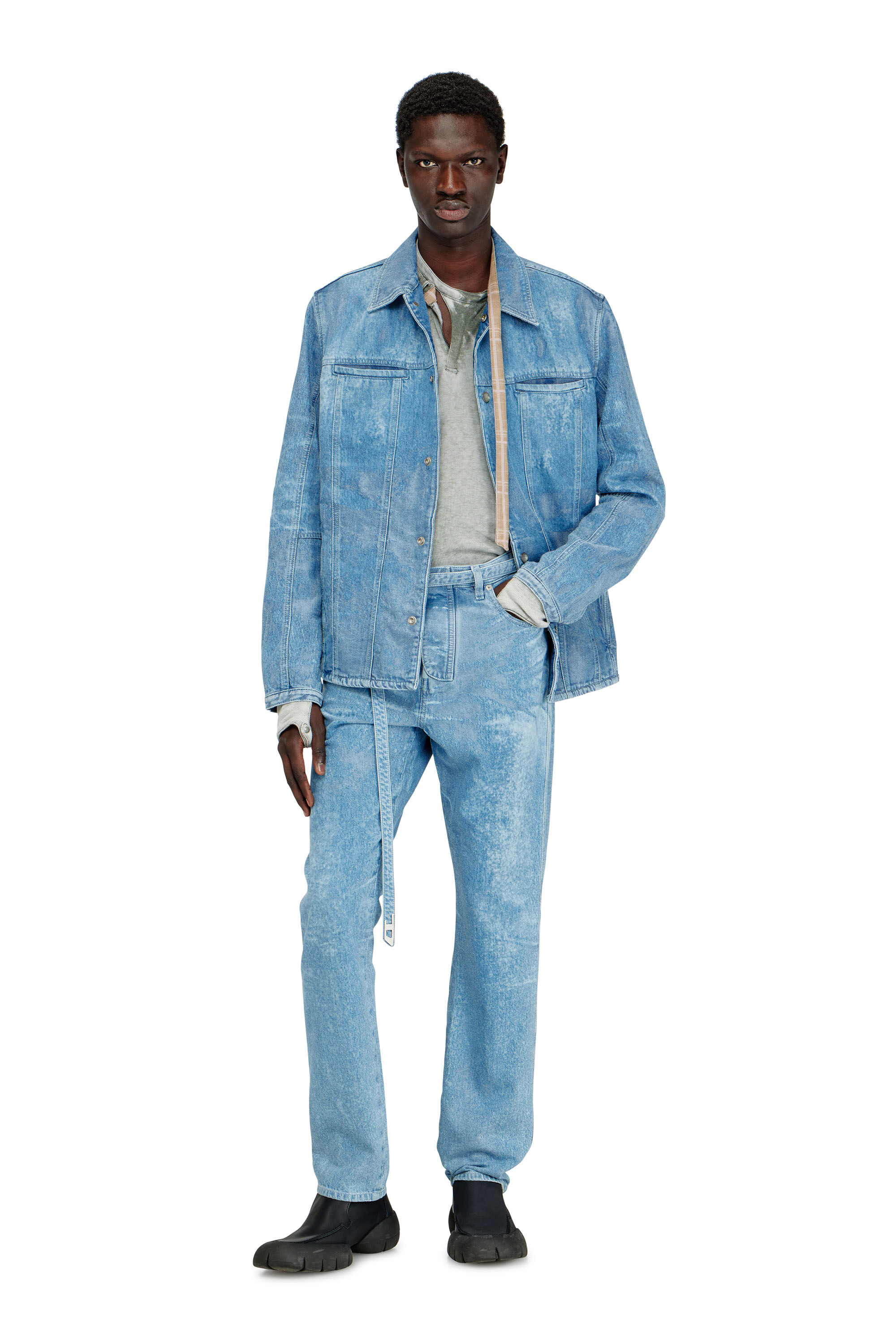 Diesel - Slim Jeans D-JUREN 09P23 Homme, Bleu Clair - Image 1