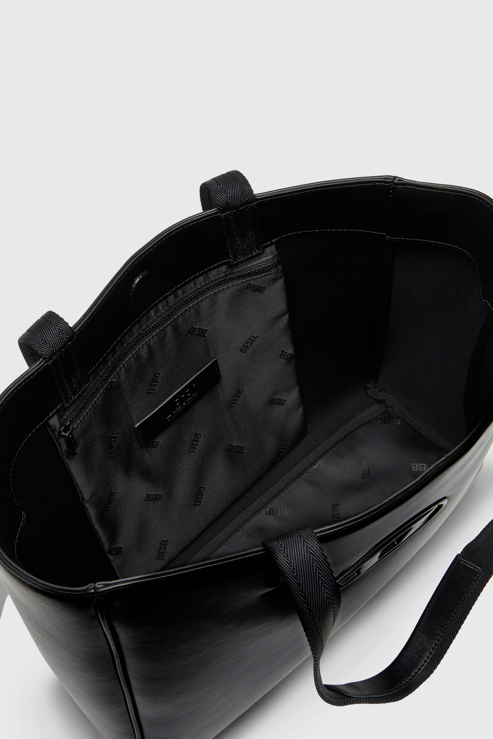 Diesel - HOLI-D SHOPPER EW, Holi-D-Shopper quadrata in neoprene doppio Unisex in Nero - 4