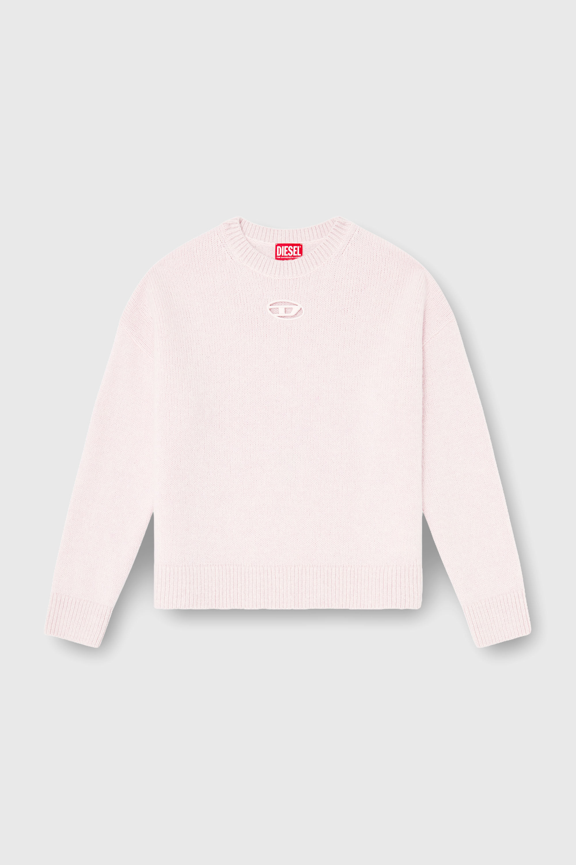 Diesel - M-AREETA, Pull en laine et m&eacute;lange d'alpaga Femme in Rose - 2
