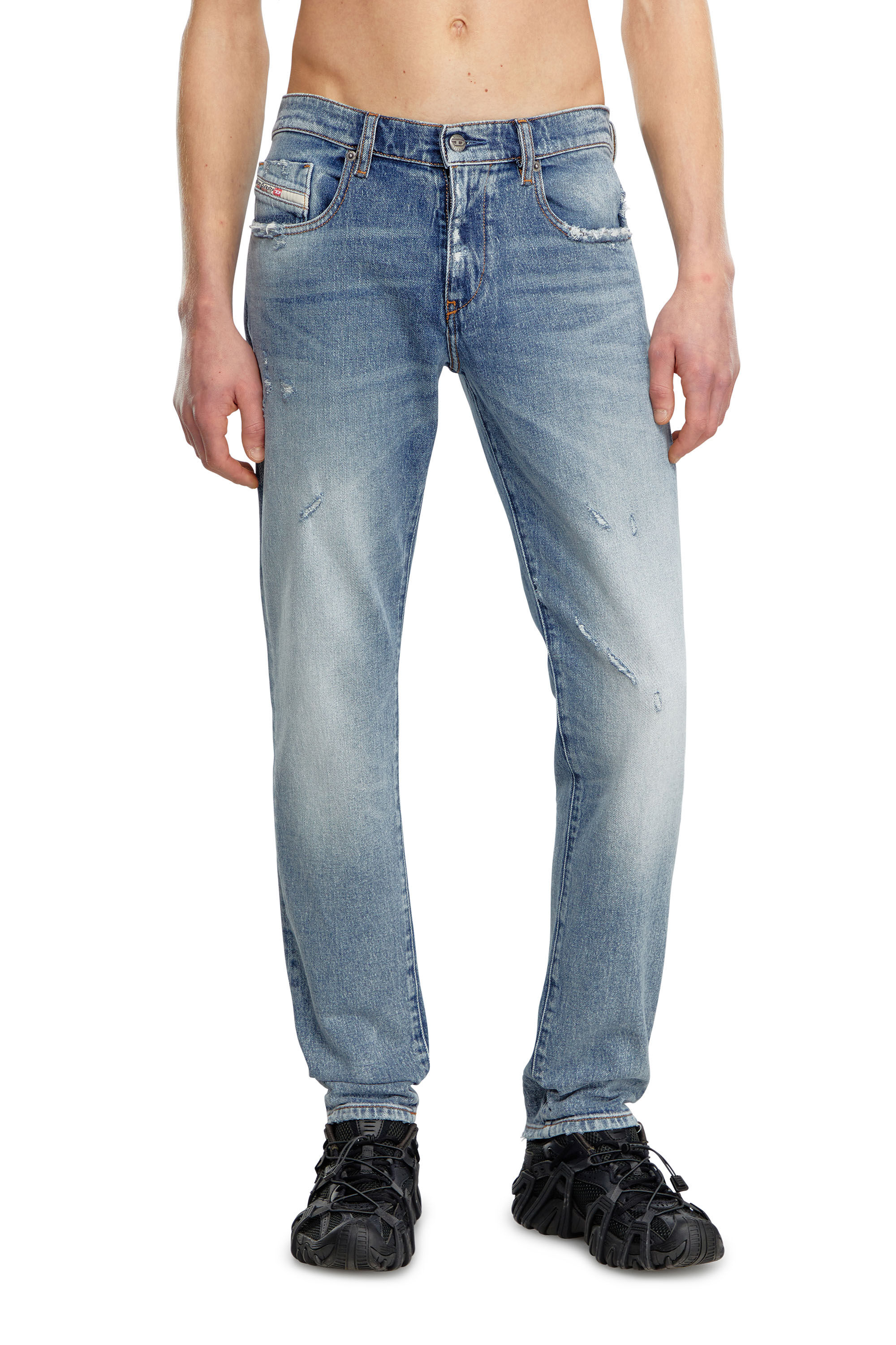 Diesel - Slim Jeans 2019 D-Strukt 09J57, Bleu moyen - Image 3
