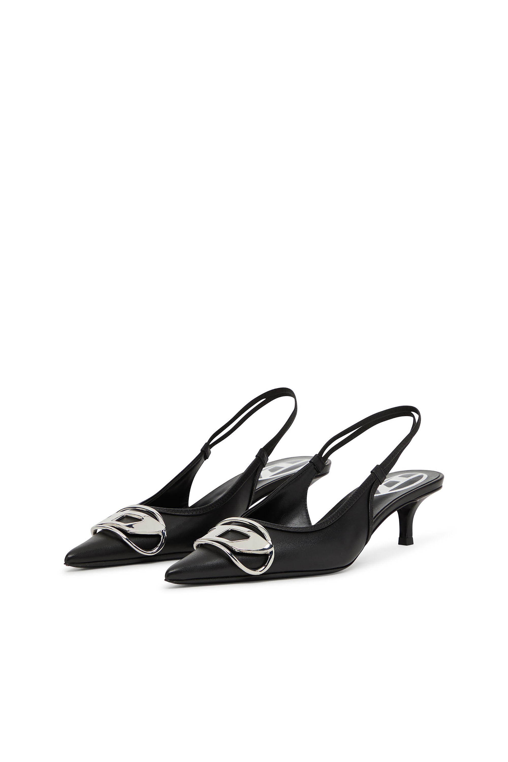 Diesel - D-VENUS SB 40, Pump slingback in nappa Donna in Nero - 7