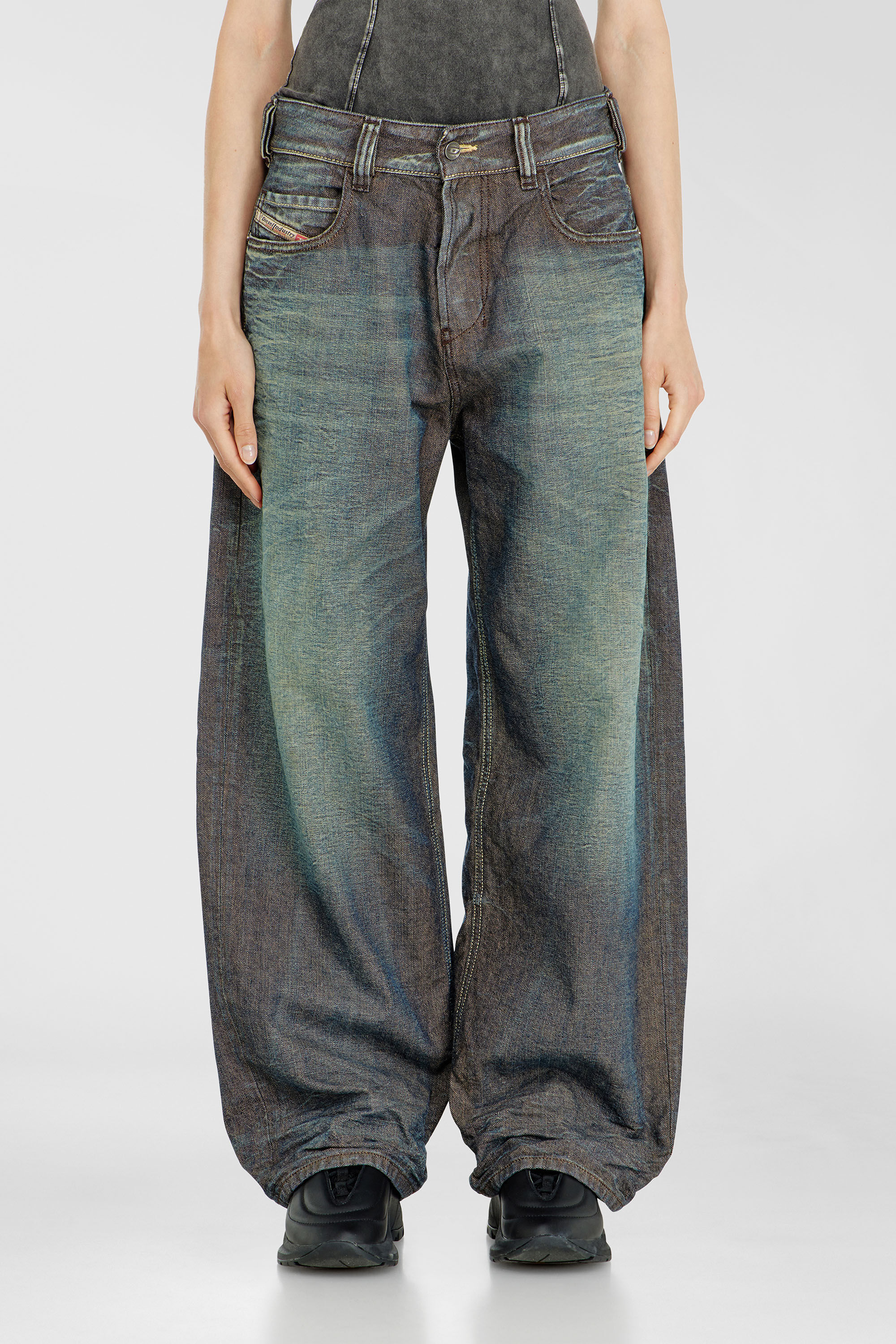 Diesel - Relaxed Jeans 1997 D-Enim-M 007EM Mixte, Bleu Fonc&eacute; - Image 6