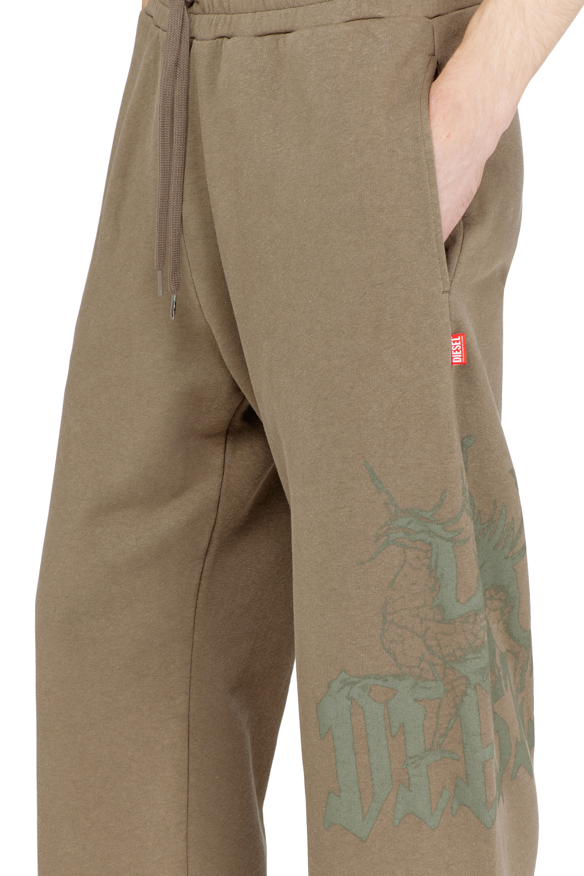 Diesel - P-GRO, Surv&ecirc;tement trait&eacute; avec imprim&eacute; logo Homme in Marron - 5