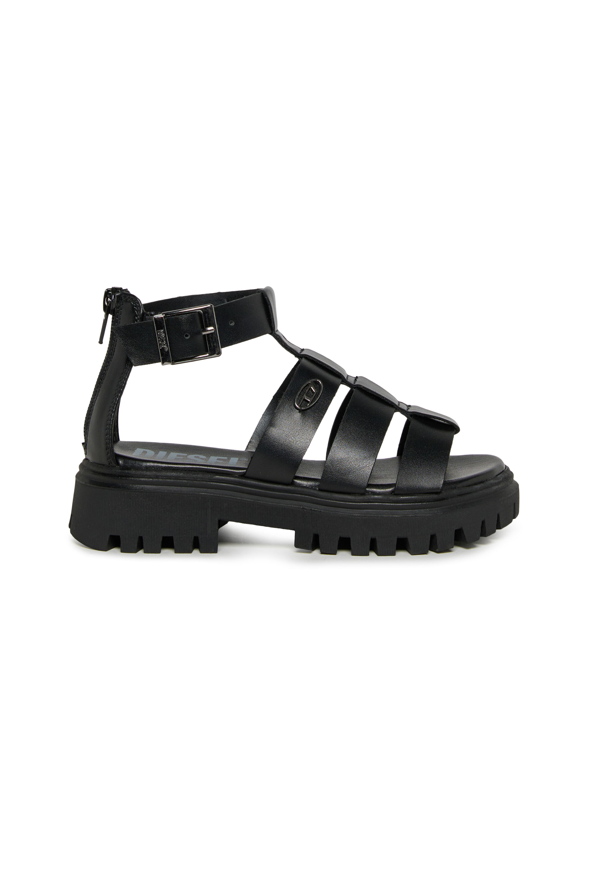Diesel - D-SANSTRY, Woman's D-Sanstry- Chunky sandal with Oval D in Black - 1