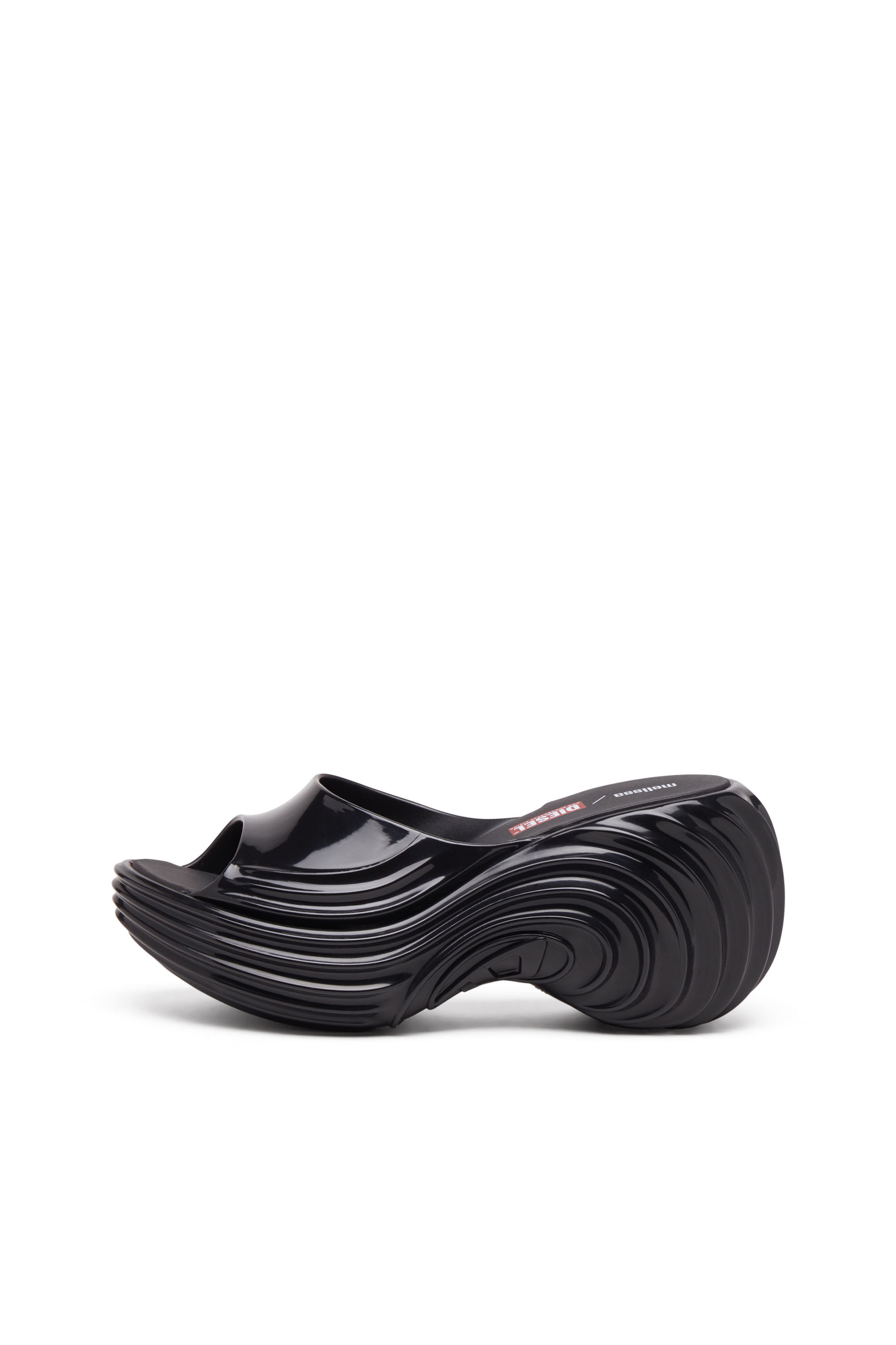 Diesel - MELISSA QUANTUM PLATFORM, Damen Plateau-Pantolette aus Melflex® in Schwarz - 8
