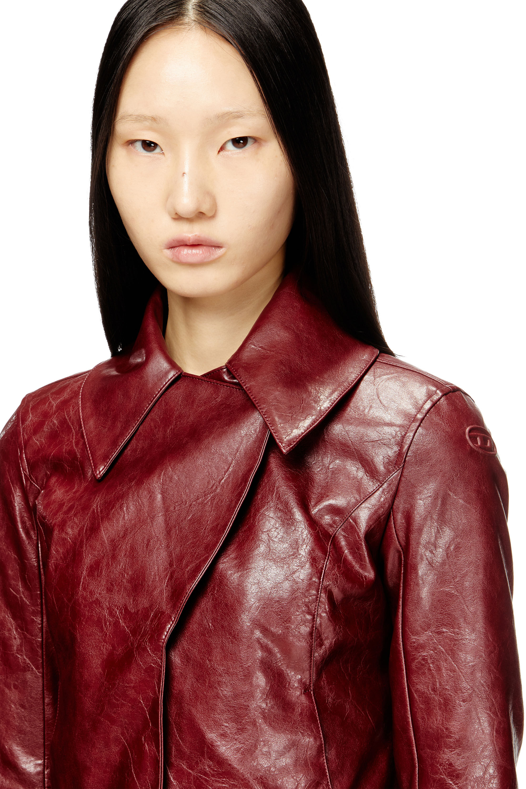 Diesel - G-AMECK, Veste ajustée en tissu enduit Femme in ToBeDefined - 5