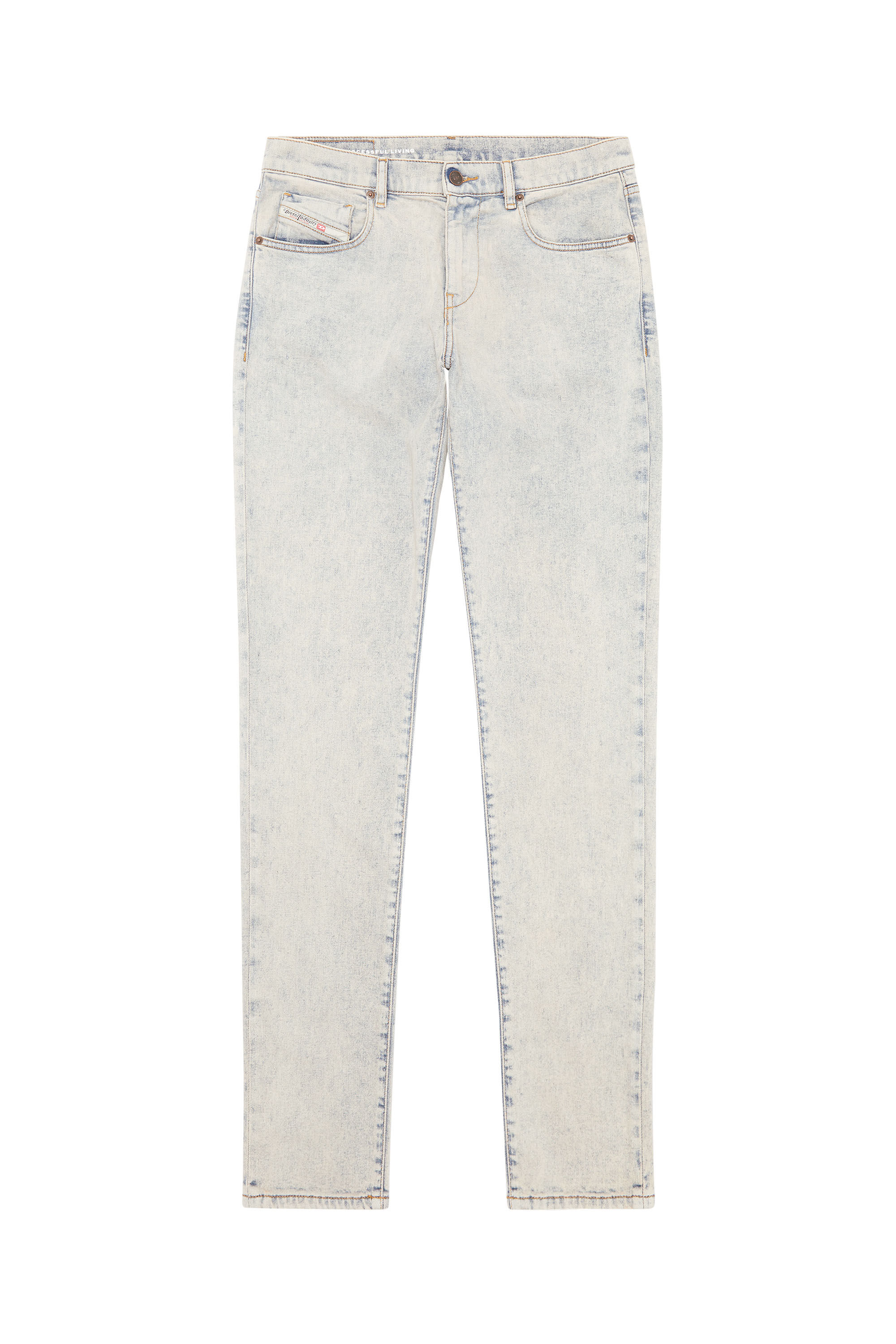 Diesel - Slim Jeans 2019 D-Strukt 09F12, Bleu moyen - Image 2