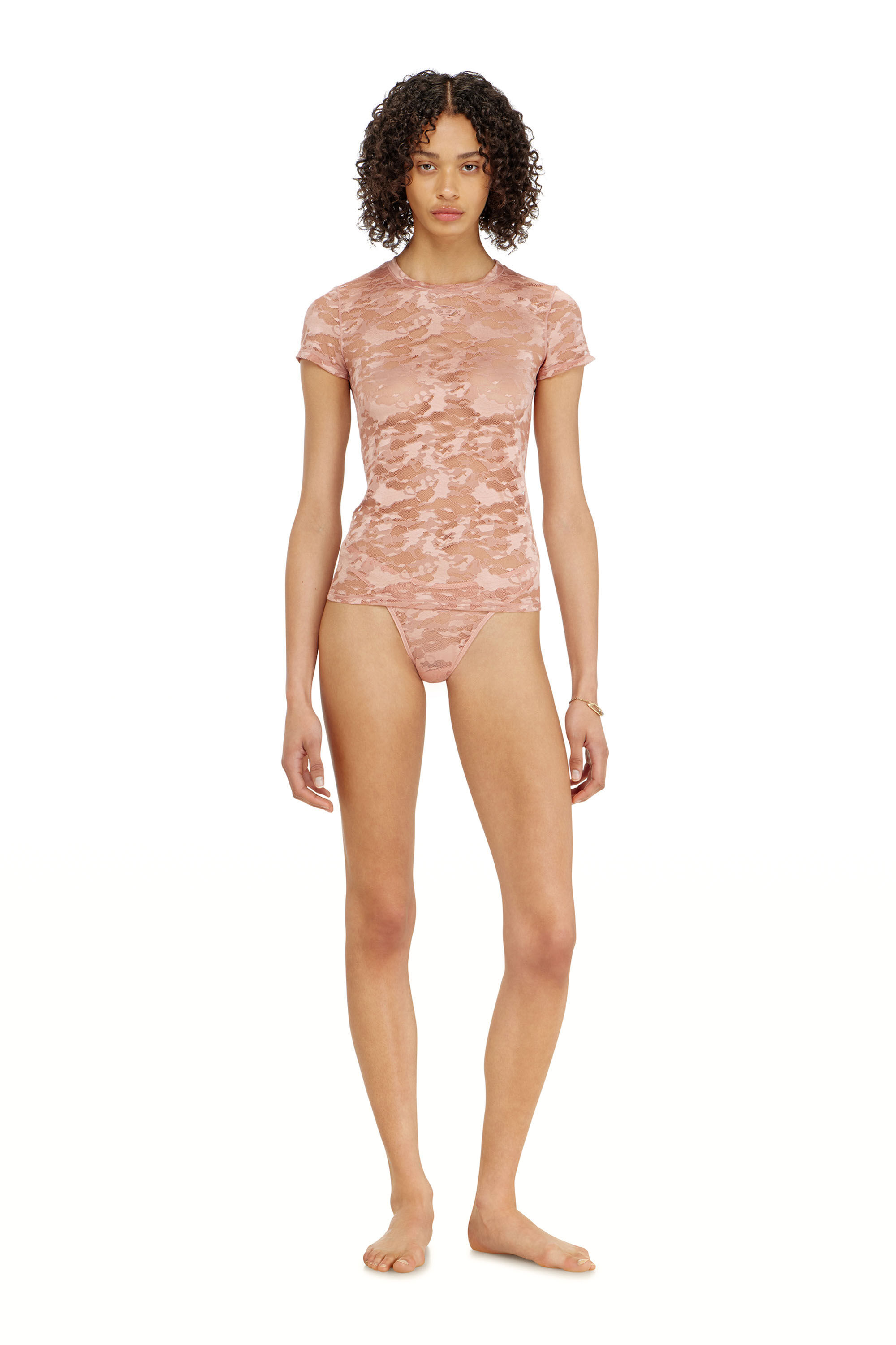 Diesel - KASIA-UTLT, T-shirt in pizzo camouflage Donna in ToBeDefined - 1