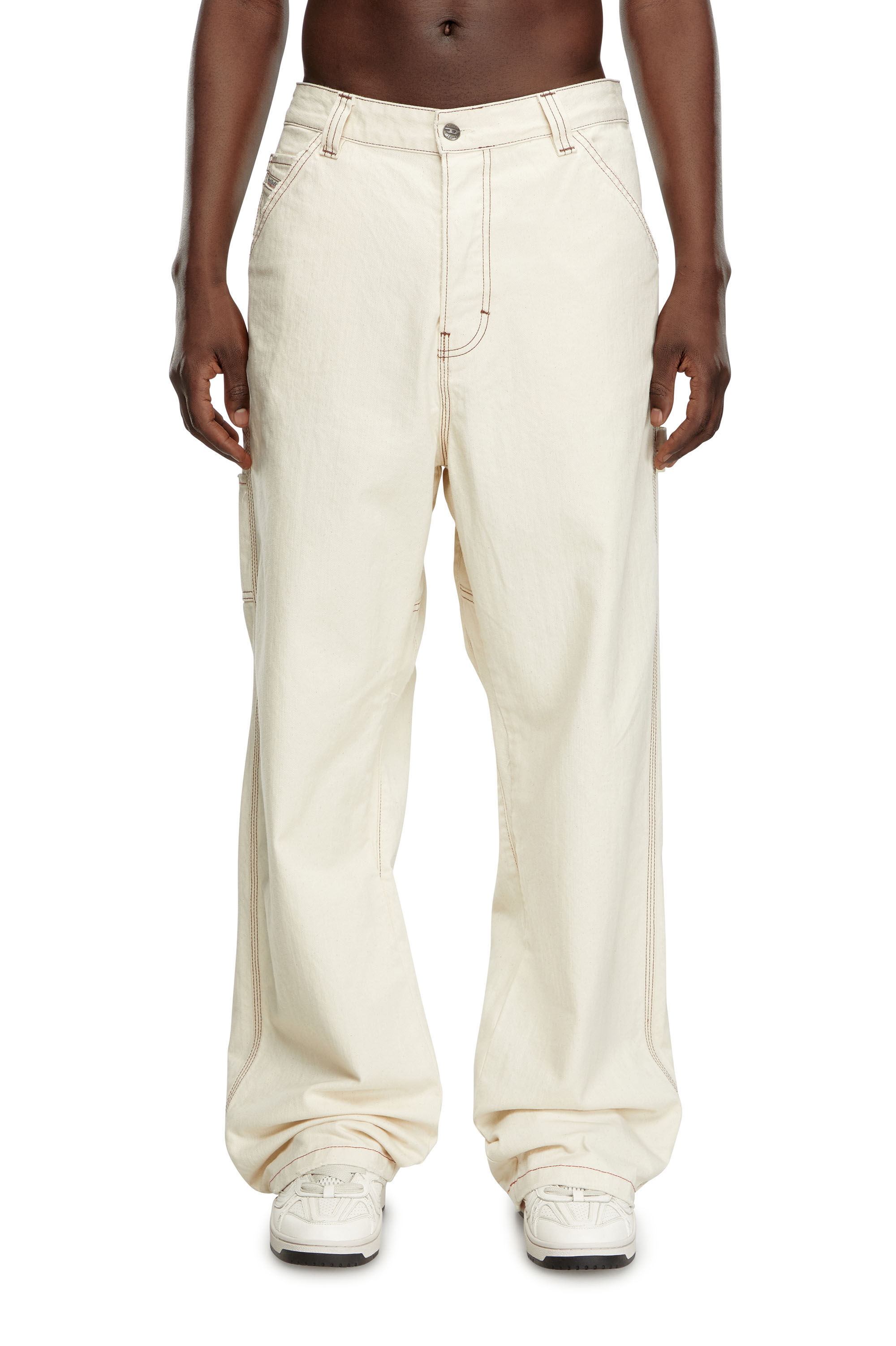 Diesel - Uomo Straight Jeans D-Livery 0GRDQ, Bianco - Image 3