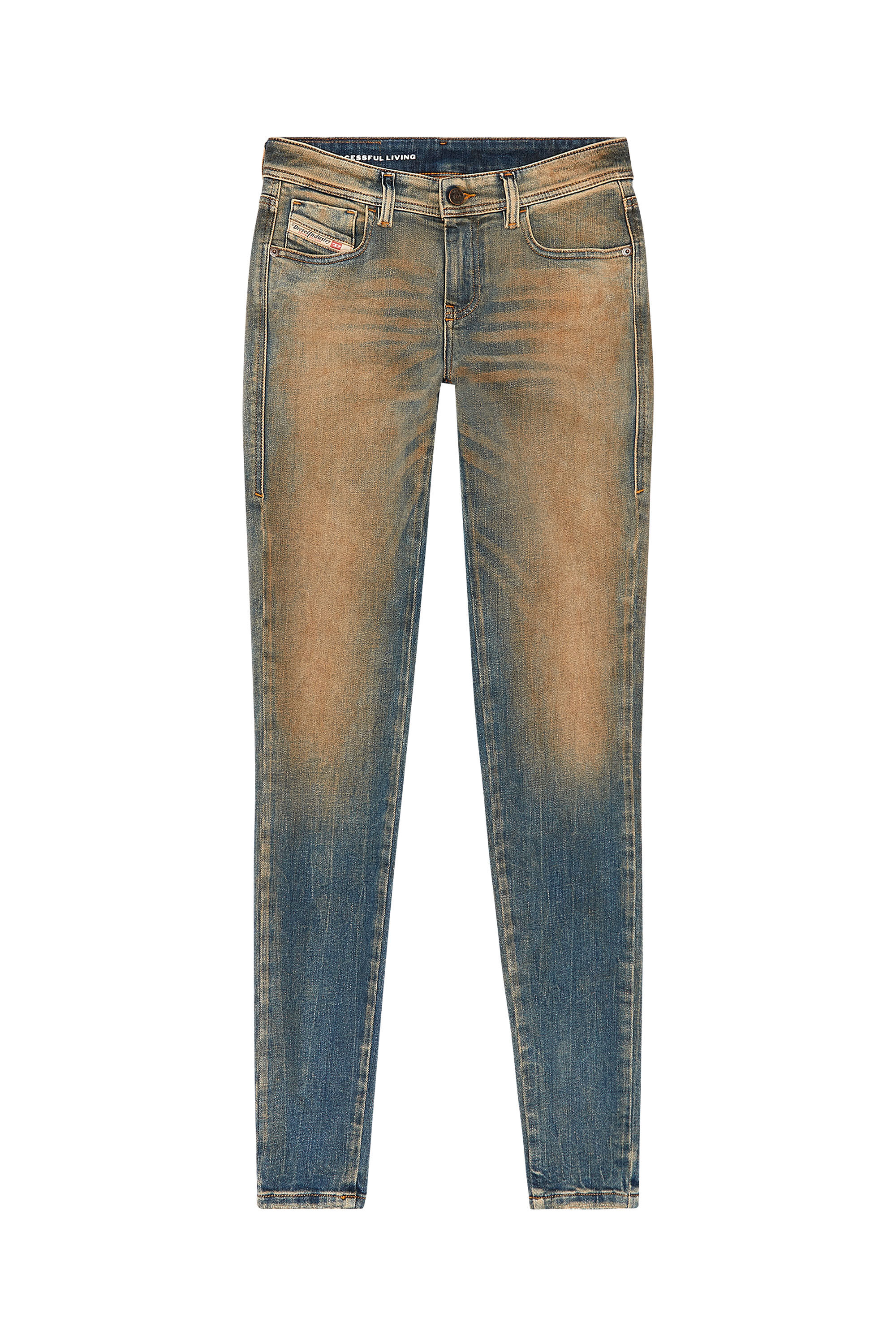 Diesel - Super skinny Jeans 2017 Slandy 09H83, Mittelblau - Image 2