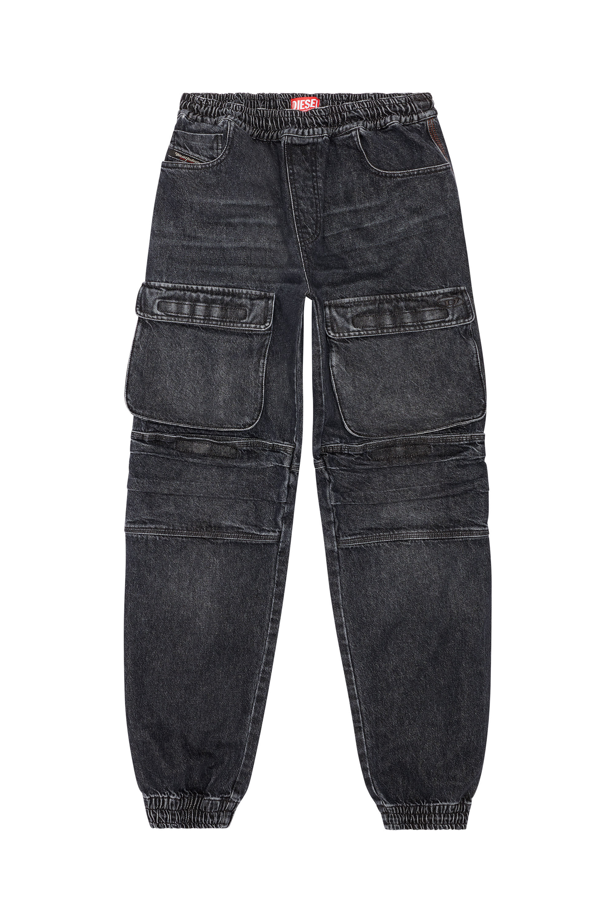 Diesel - Straight Jeans D-Mirt 0HLAA, Noir/Gris foncé - Image 2