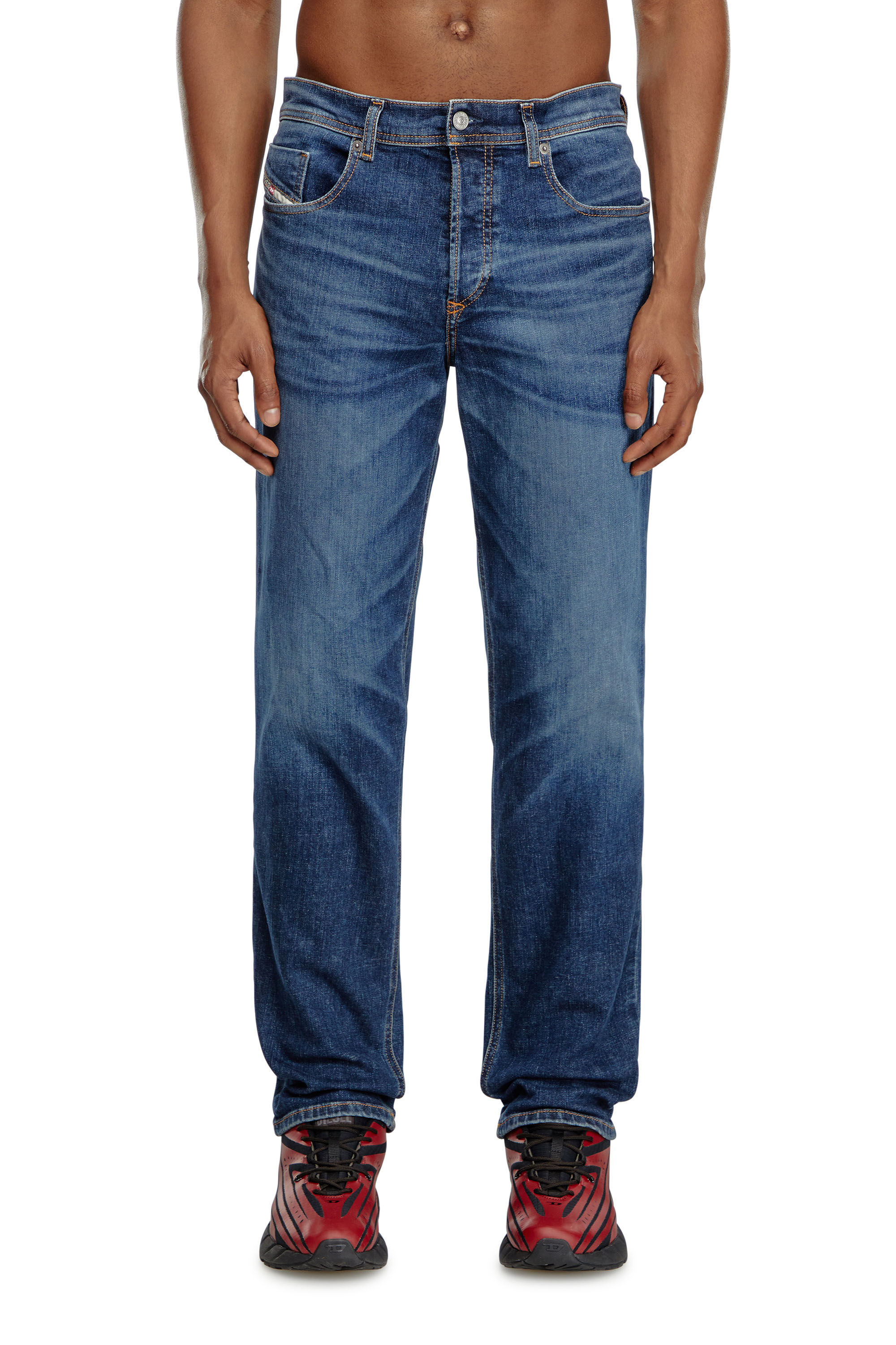 Diesel - Tapered Jeans 2023 D-Finitive 09J47, Blu Scuro - Image 3