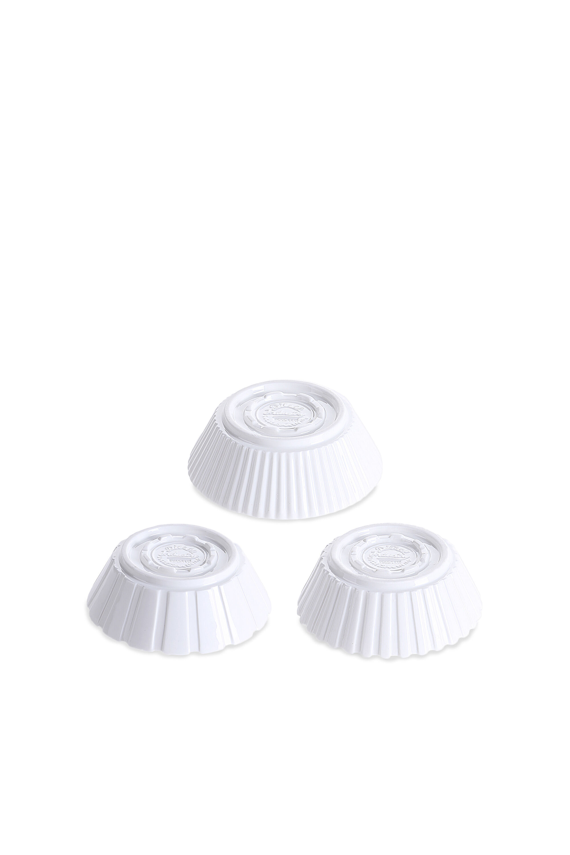 Diesel - 10911 MACHINE COLLEC, Unisex's Elegant porcelain salad bowls, set of 3 in White - 2