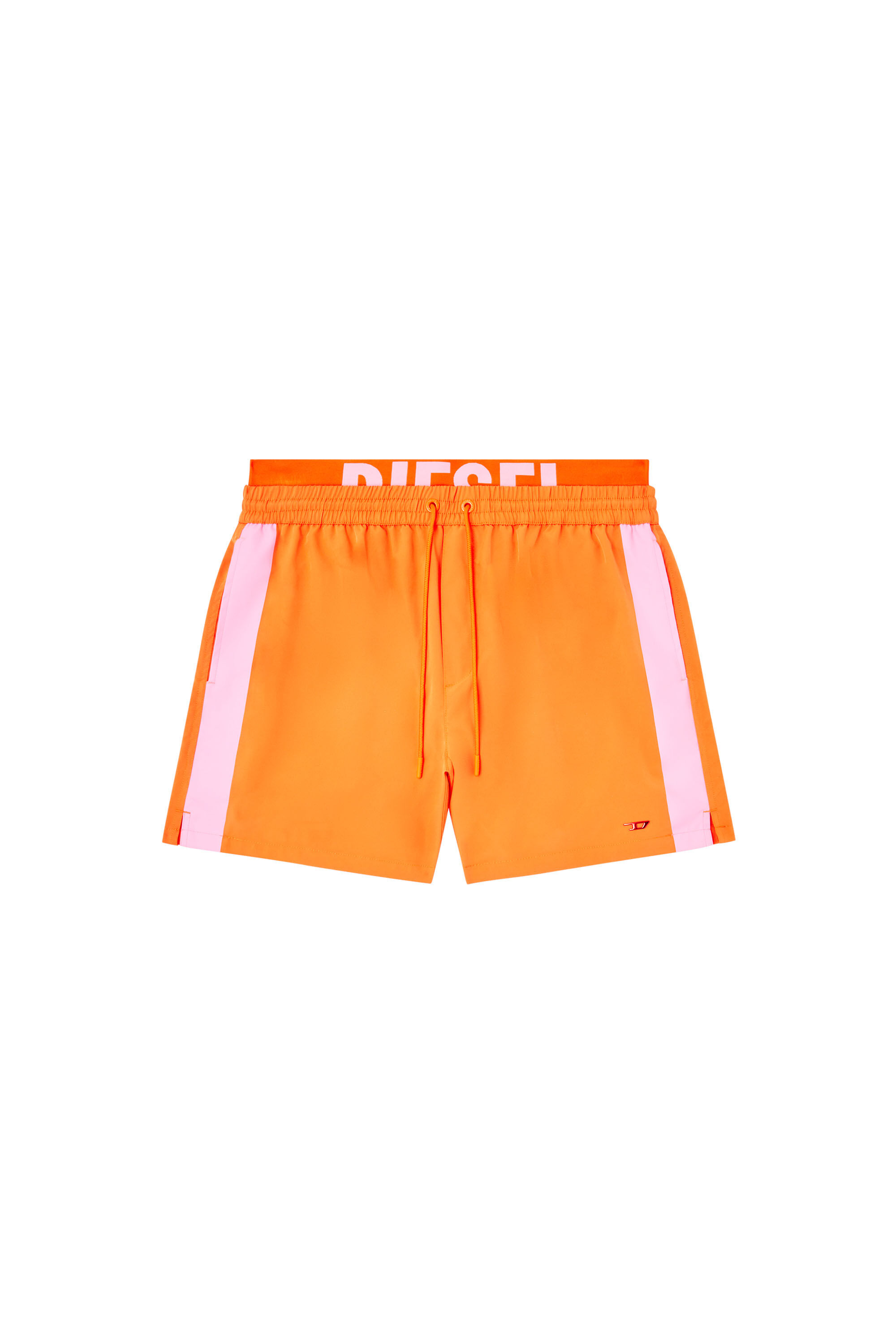 Diesel - VISPER-41-D-POP, Short de bain mi-long à taille hybride Homme in Polychrome - 4