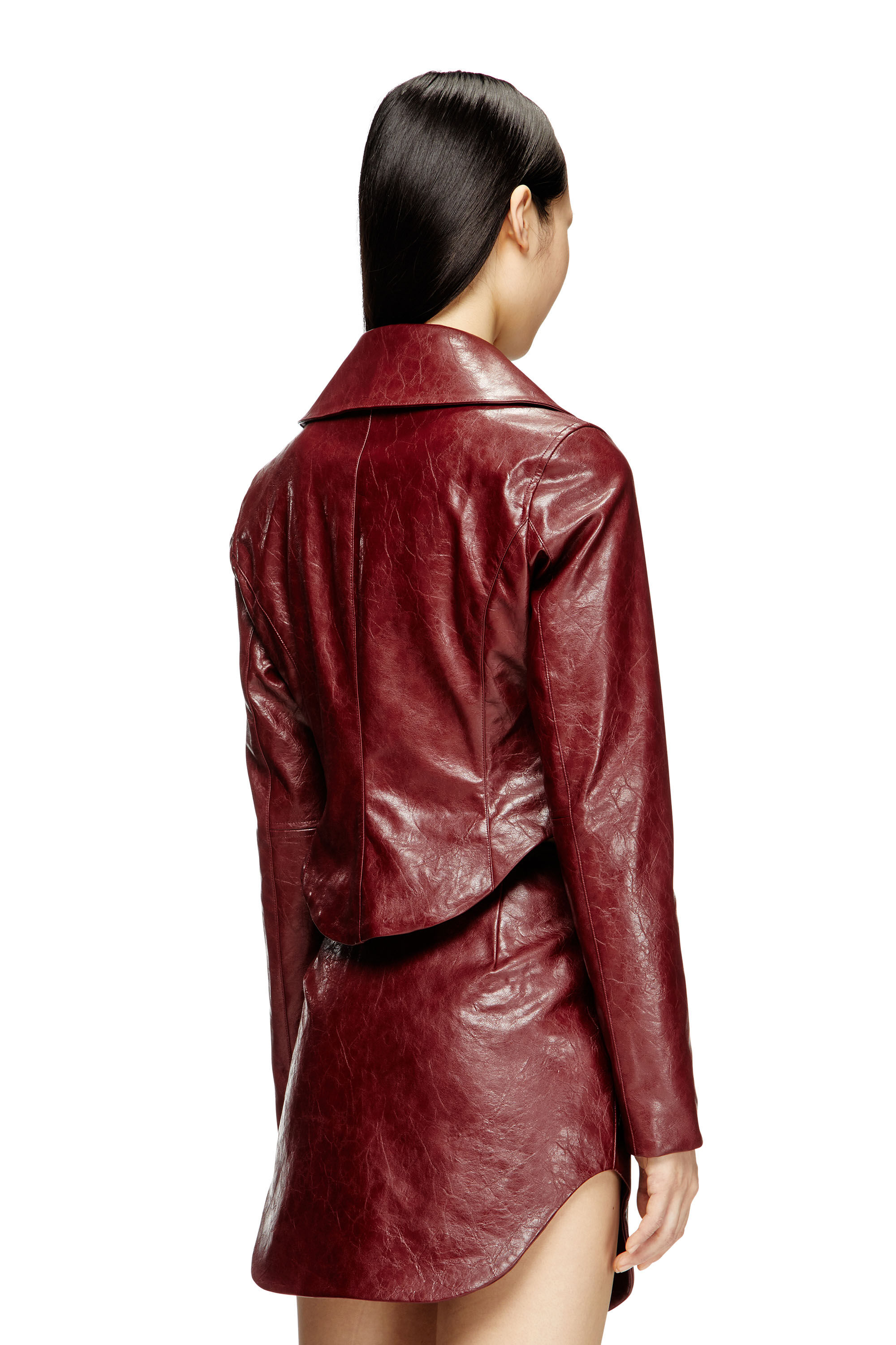 Diesel - G-AMECK, Veste ajustée en tissu enduit Femme in ToBeDefined - 4