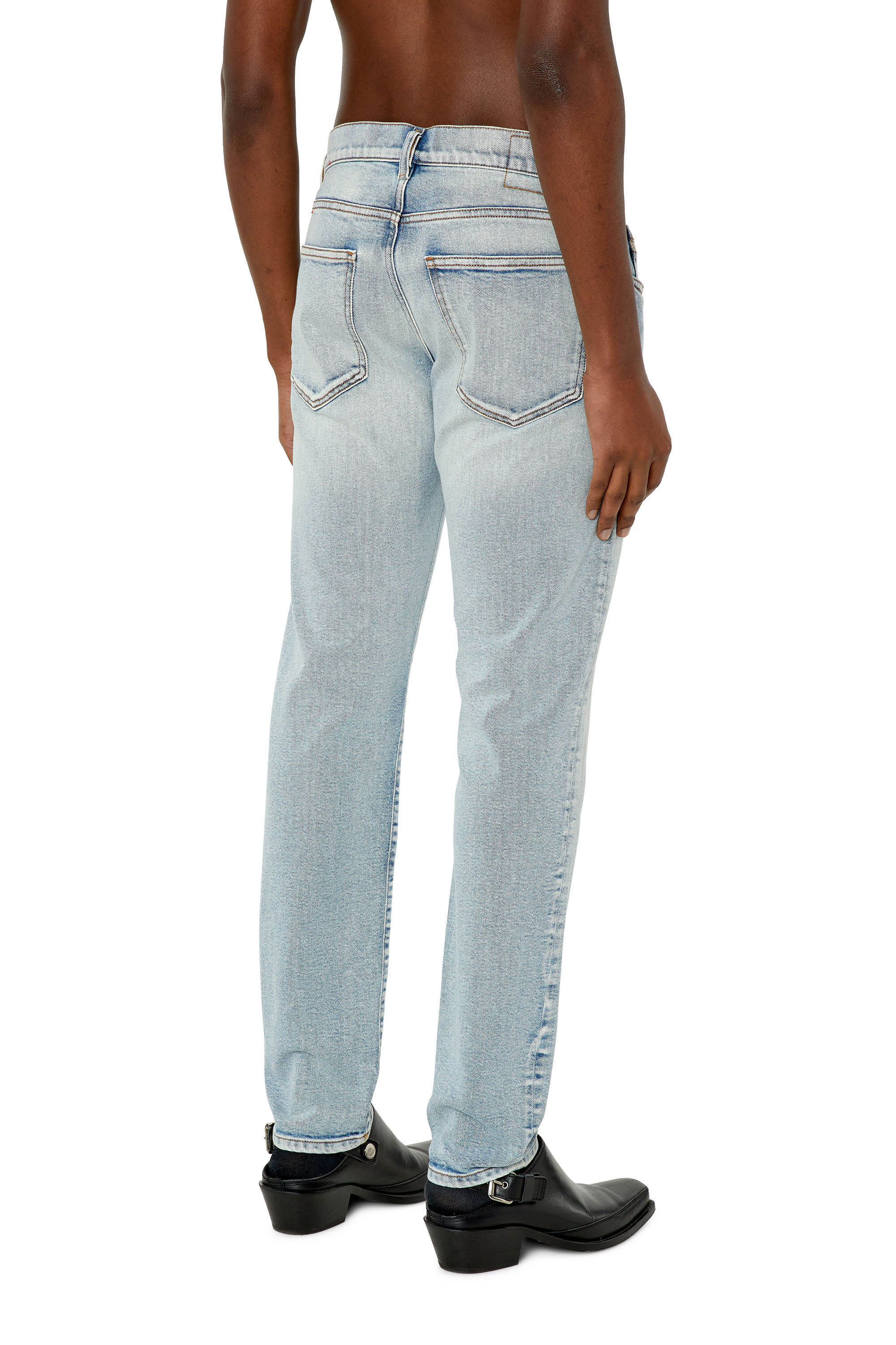Diesel - Slim Jeans 2019 D-Strukt 9C08L, Bleu Clair - Image 4