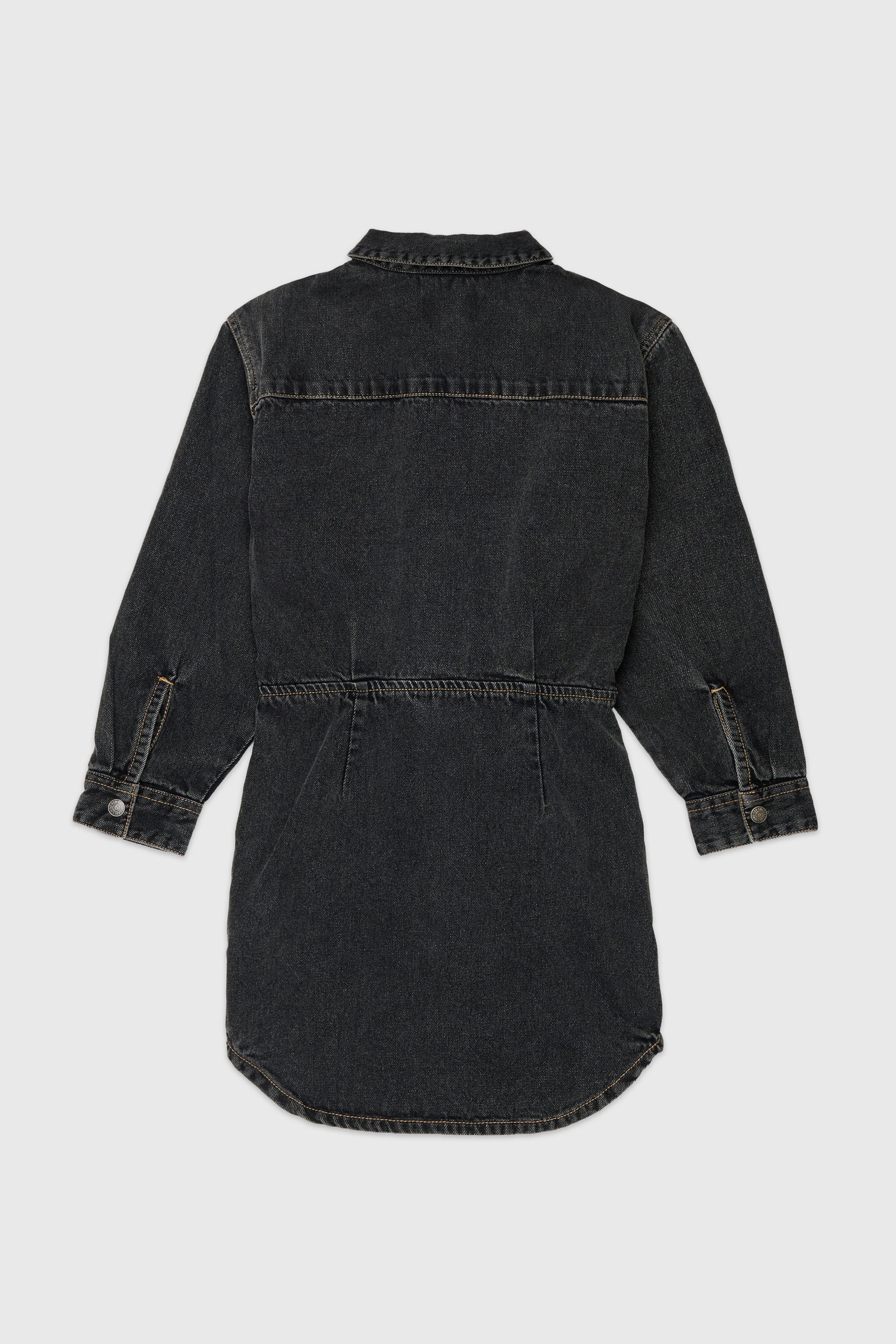 Diesel - DESUSY, Damen Jeanskleid aus Denim mit Tailleng&uuml;rtel in Schwarz/Dunkelgrau - 2