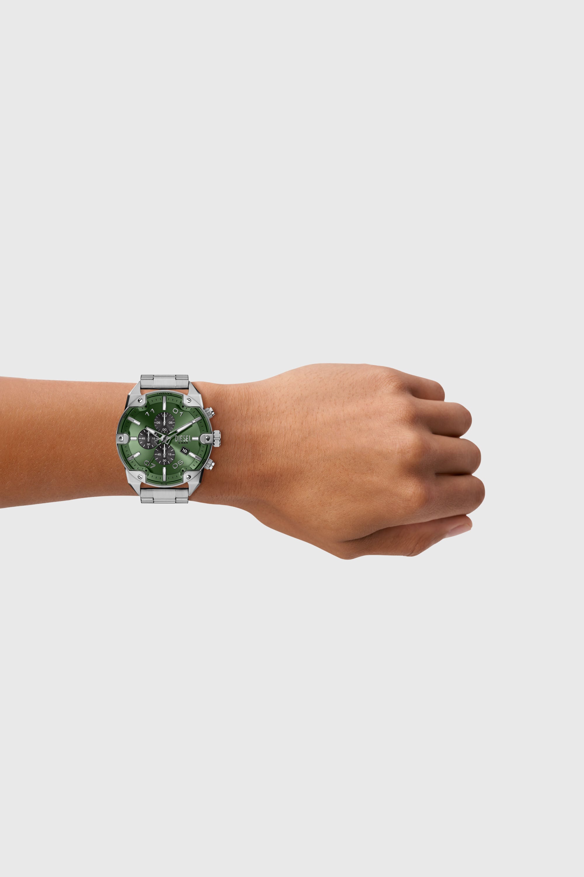 Diesel - DZ4712 WATCH, Orologio Spiked in acciaio inox con borchie Uomo in Argento - 5