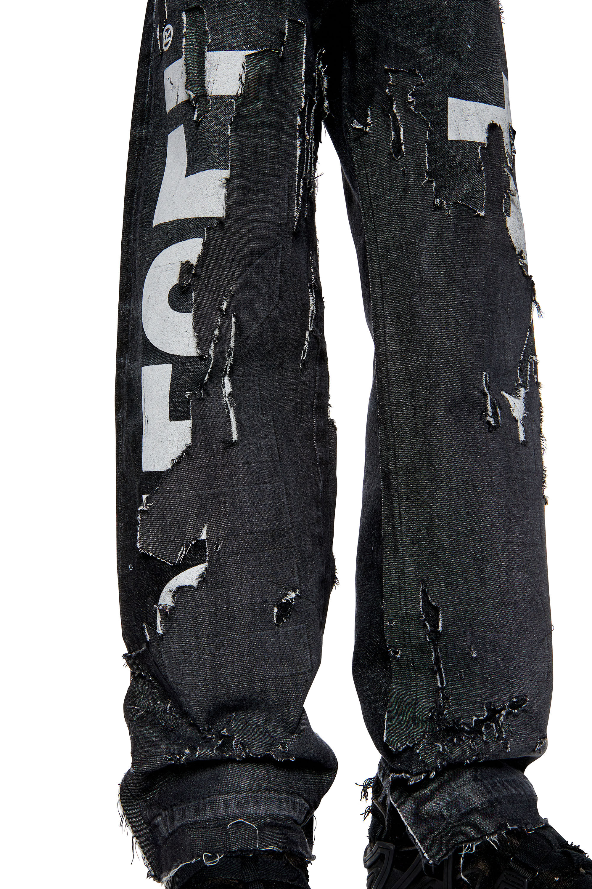 Diesel - Straight Jeans 2010 D-Macs 007Q7, Noir/Gris foncé - Image 5