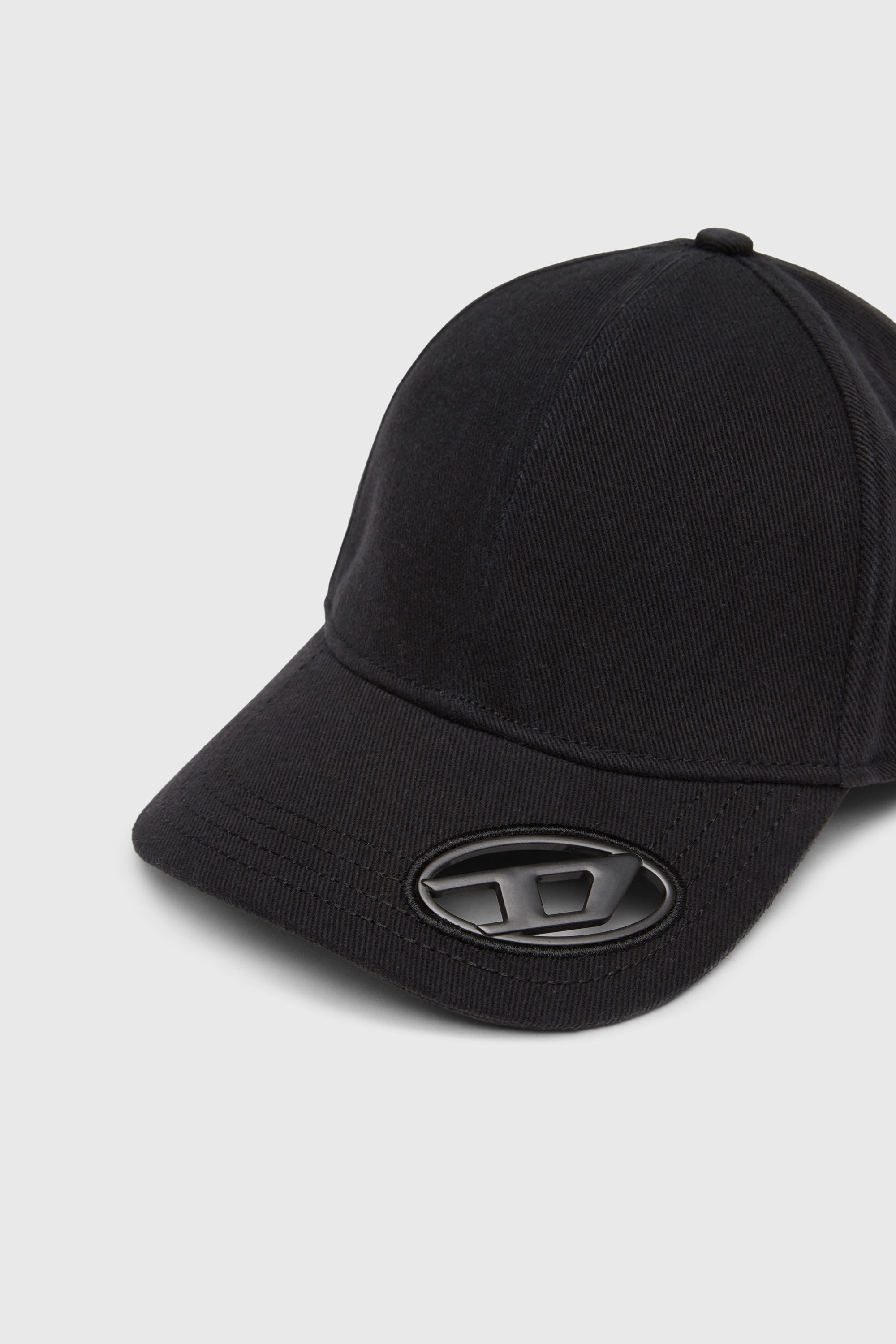 Diesel - C-PLAK, Casquette de baseball avec plaque oval D Homme in Noir - 3