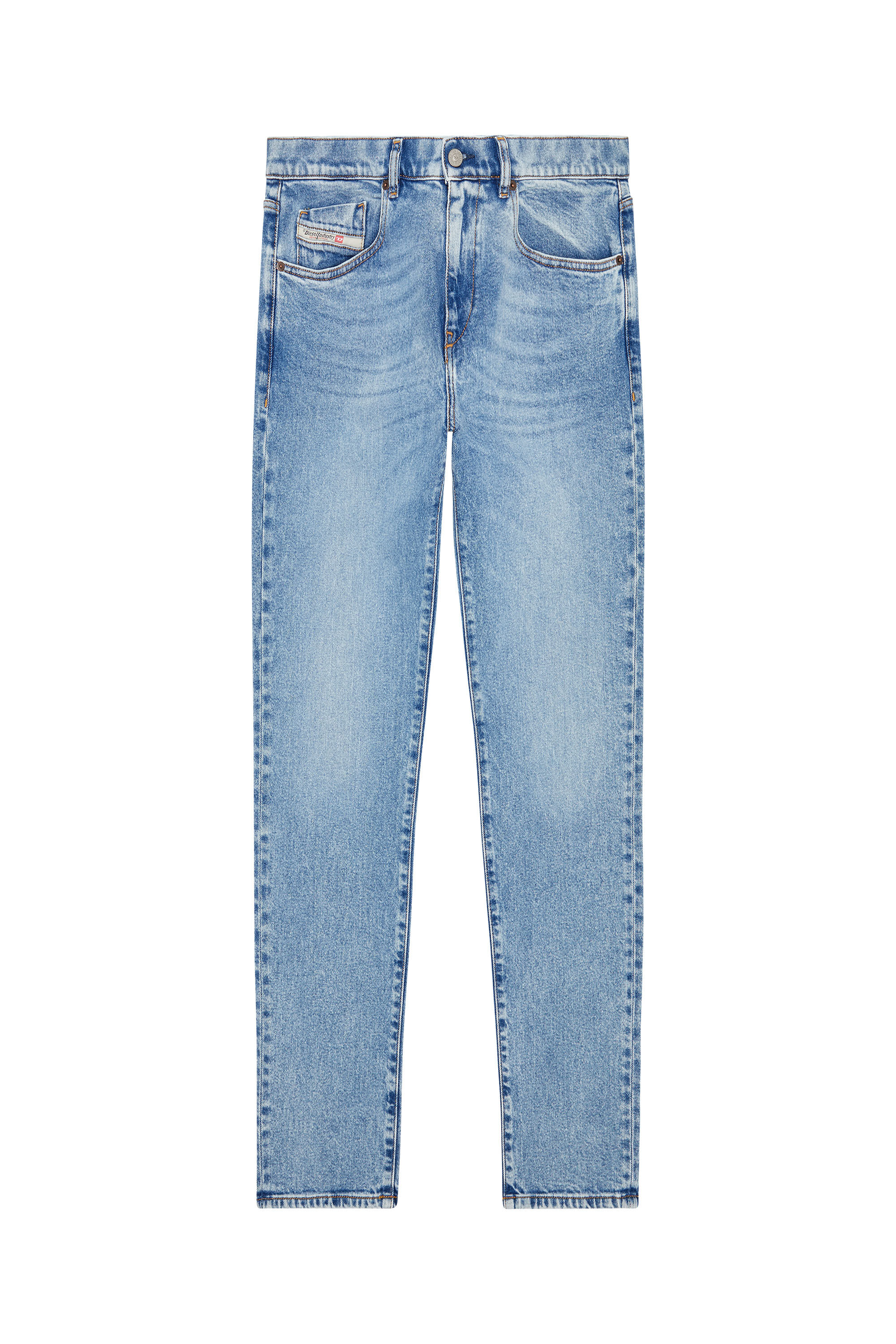 Diesel - Slim Jeans 2019 D-Strukt 9B92L, Bleu Clair - Image 2