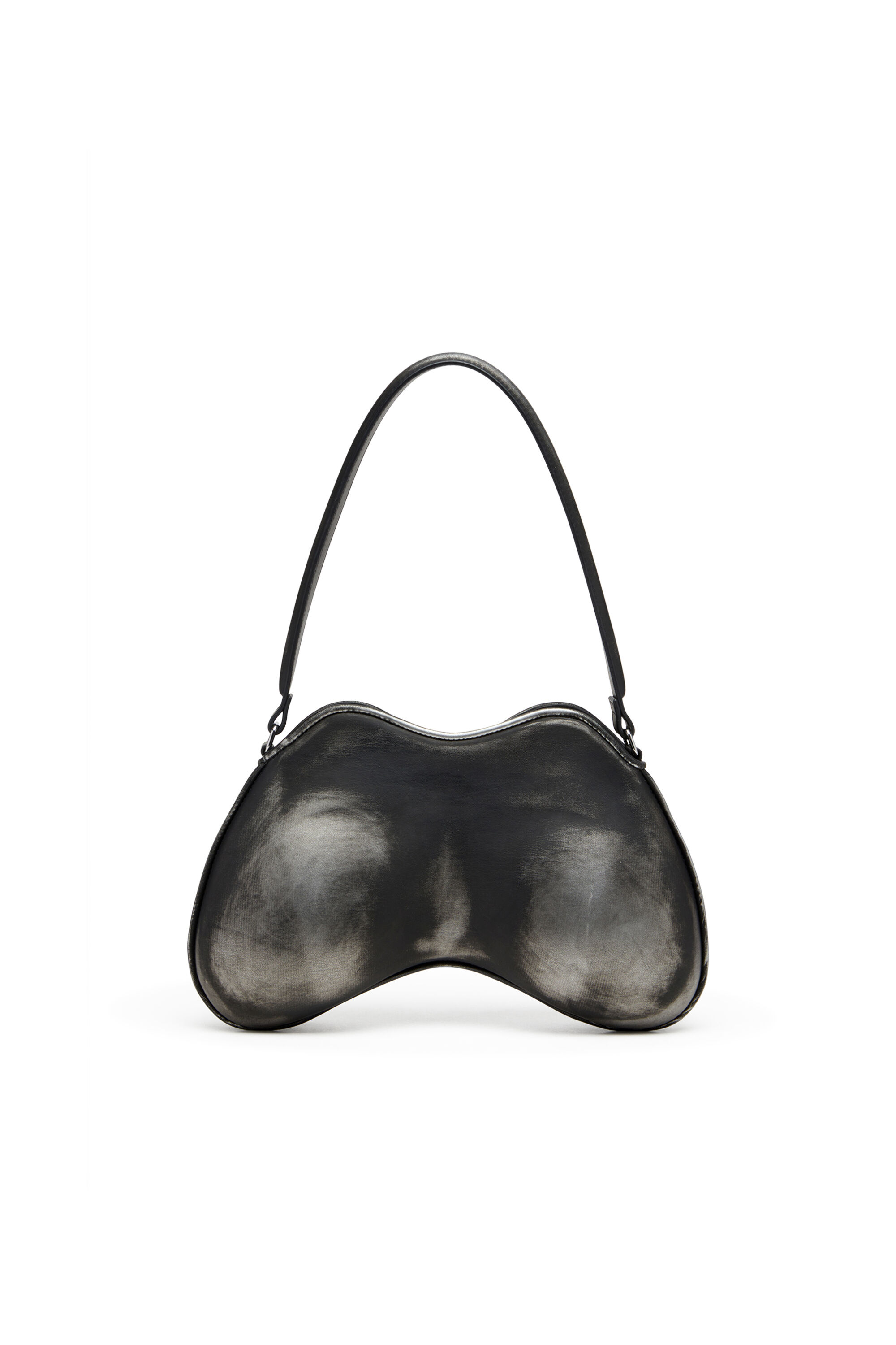 Diesel - DOUBLE-D SHOULDER, Double-D-Borsa da spalla in PU spazzolato Donna in Nero - 7