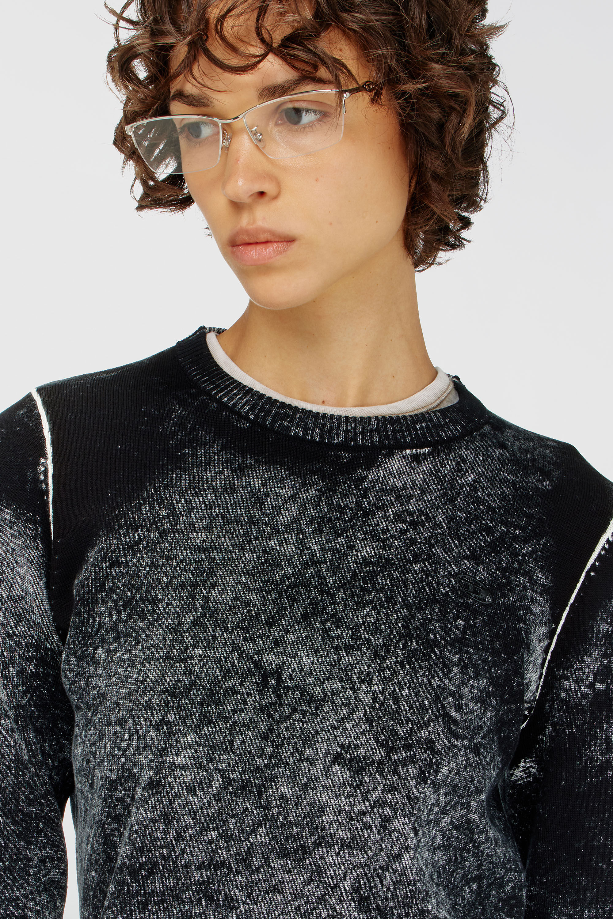 Diesel - M-LOVRE, Maglia con stampa interna sfumata Donna in Multicolor - 5