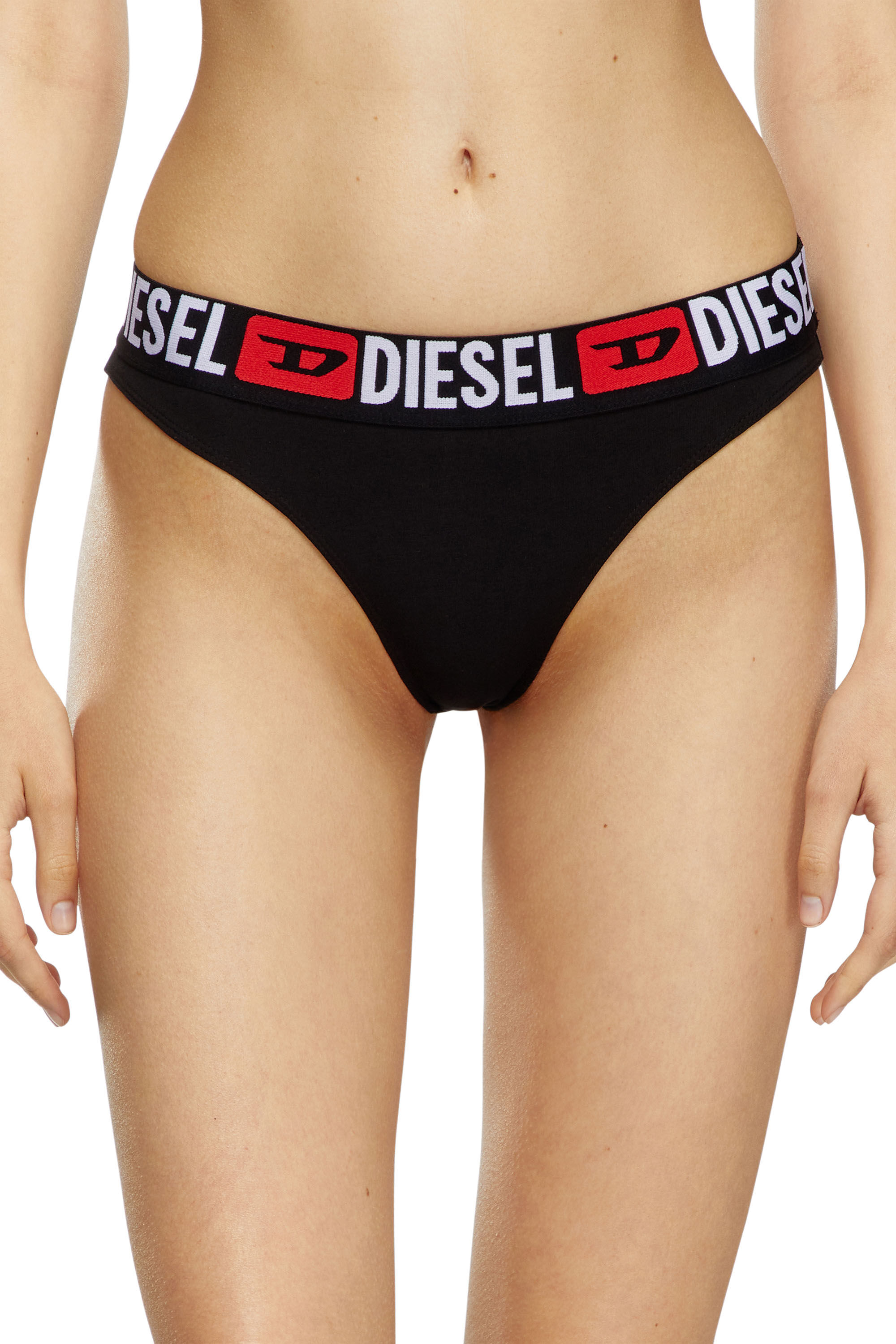 Diesel - UFPN-PANTIES-TD-THREEPACK, Femme Lot de trois culottes avec logo à la taille in Polychrome - Image 3