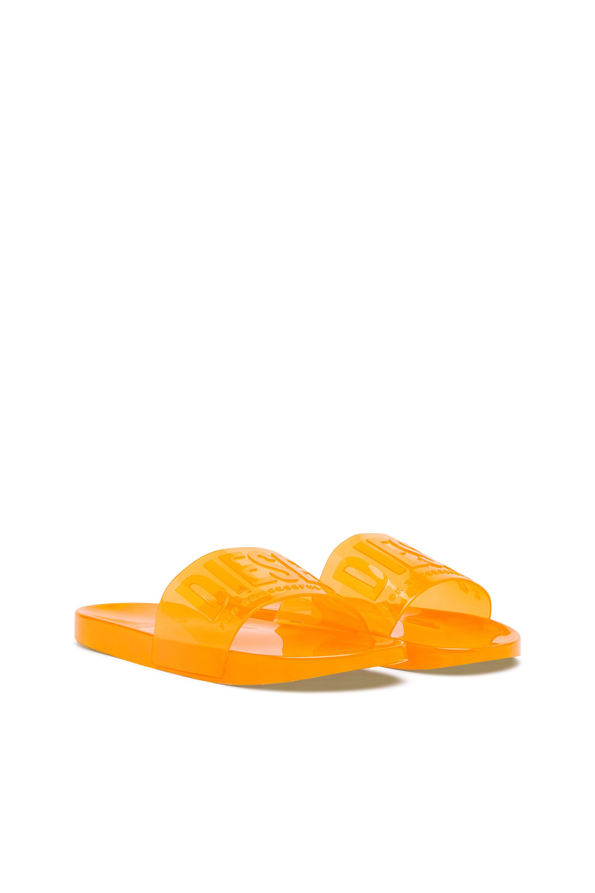 Diesel - SA-KARAIBI GL X, Femme Sa-Karaibi-Claquettes de piscine en PVC transparent in Orange - Image 2